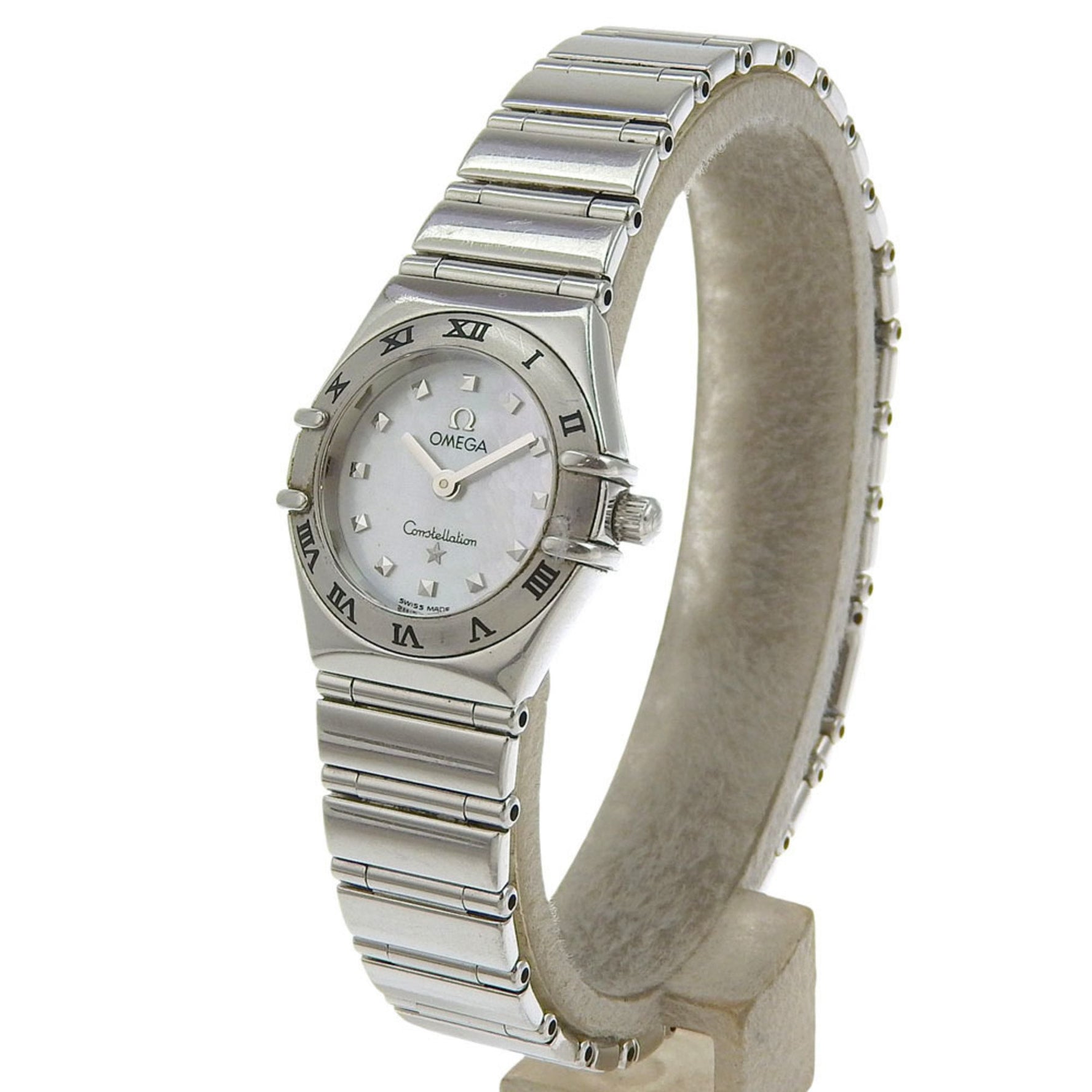 OMEGA Constellation My Choice Watch 1561.70 Stainless Steel Shell Quartz Analog Display White Dial