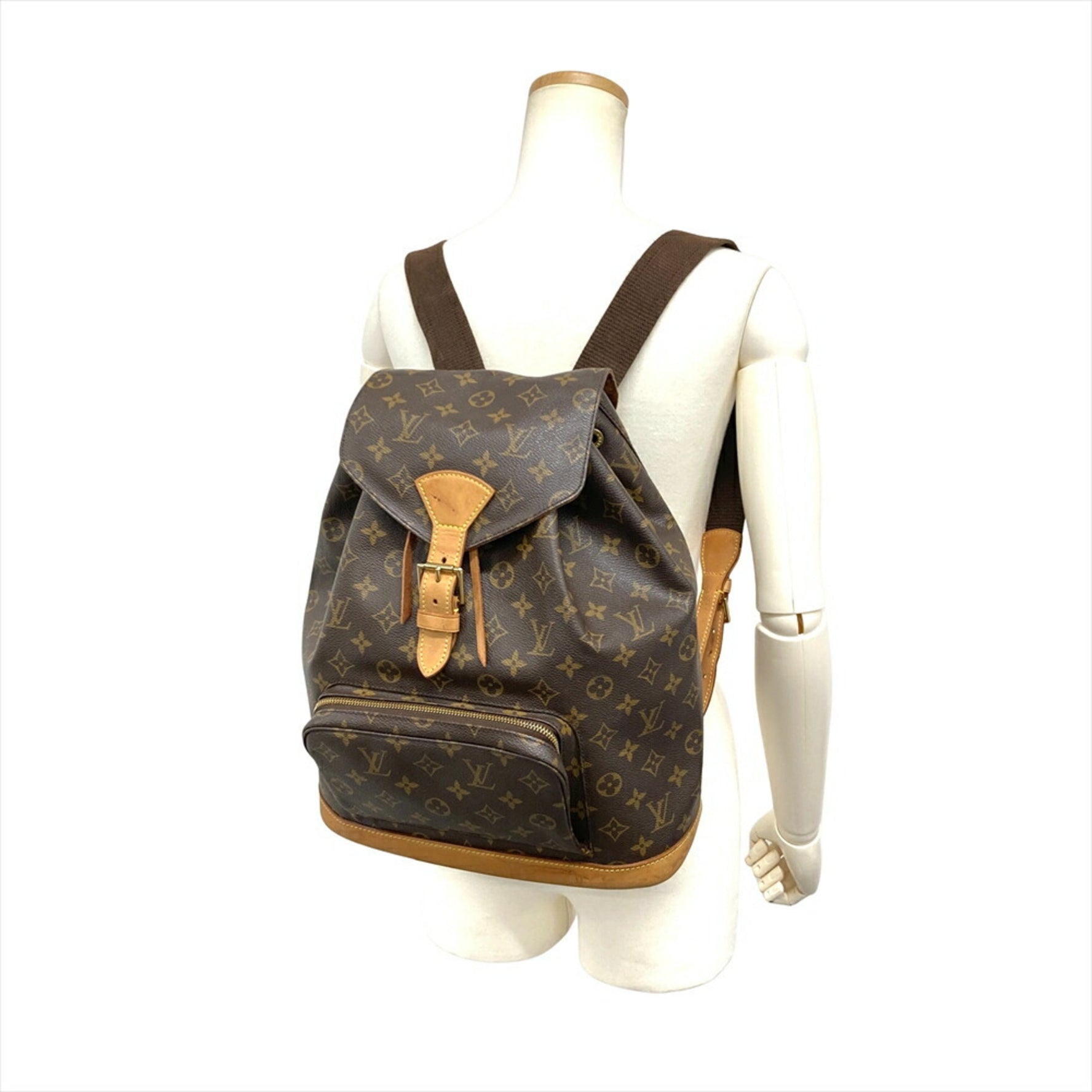 Louis Vuitton Montsouris Backpack Monogram Canvas Brown