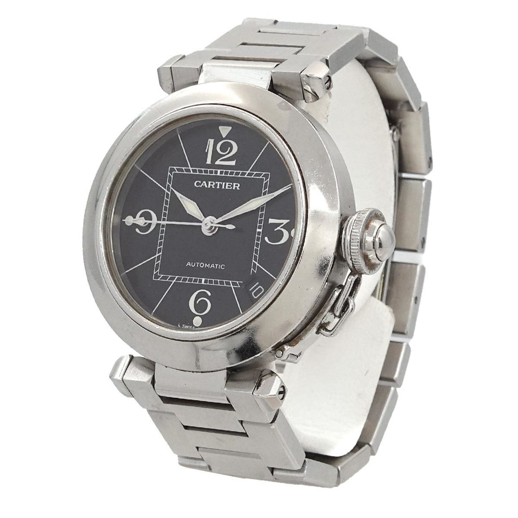 Cartier Pasha C Watch, Date, Black, Automatic, PashaC