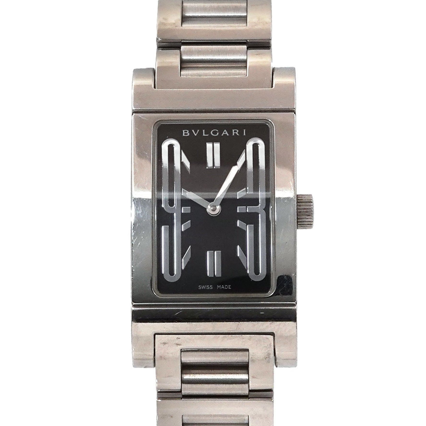 BVLGARI Rettangolo Black Quartz Watch