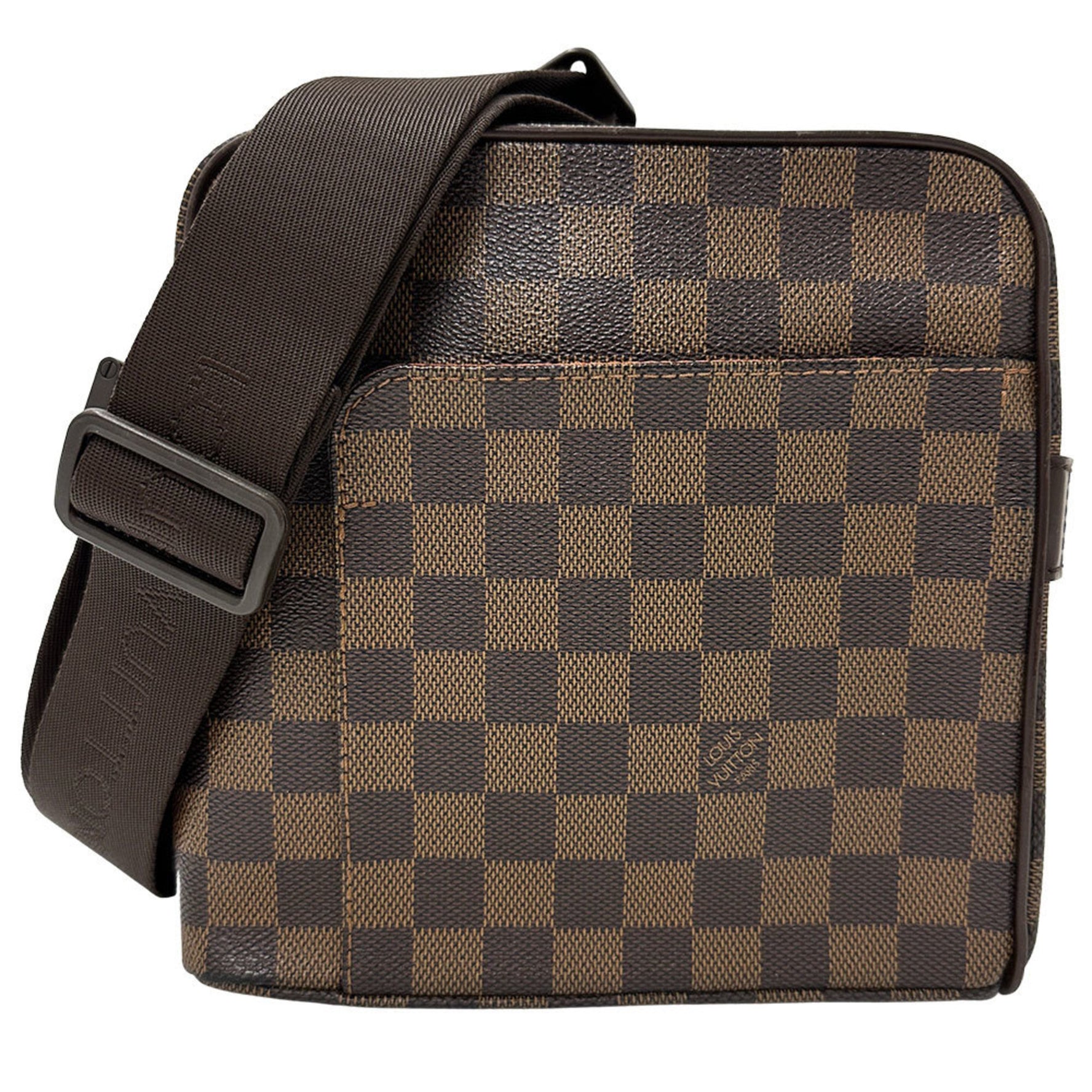 Louis Vuitton Damier Olaf PM Shoulder Bag in Canvas, Ebene, Crossbody