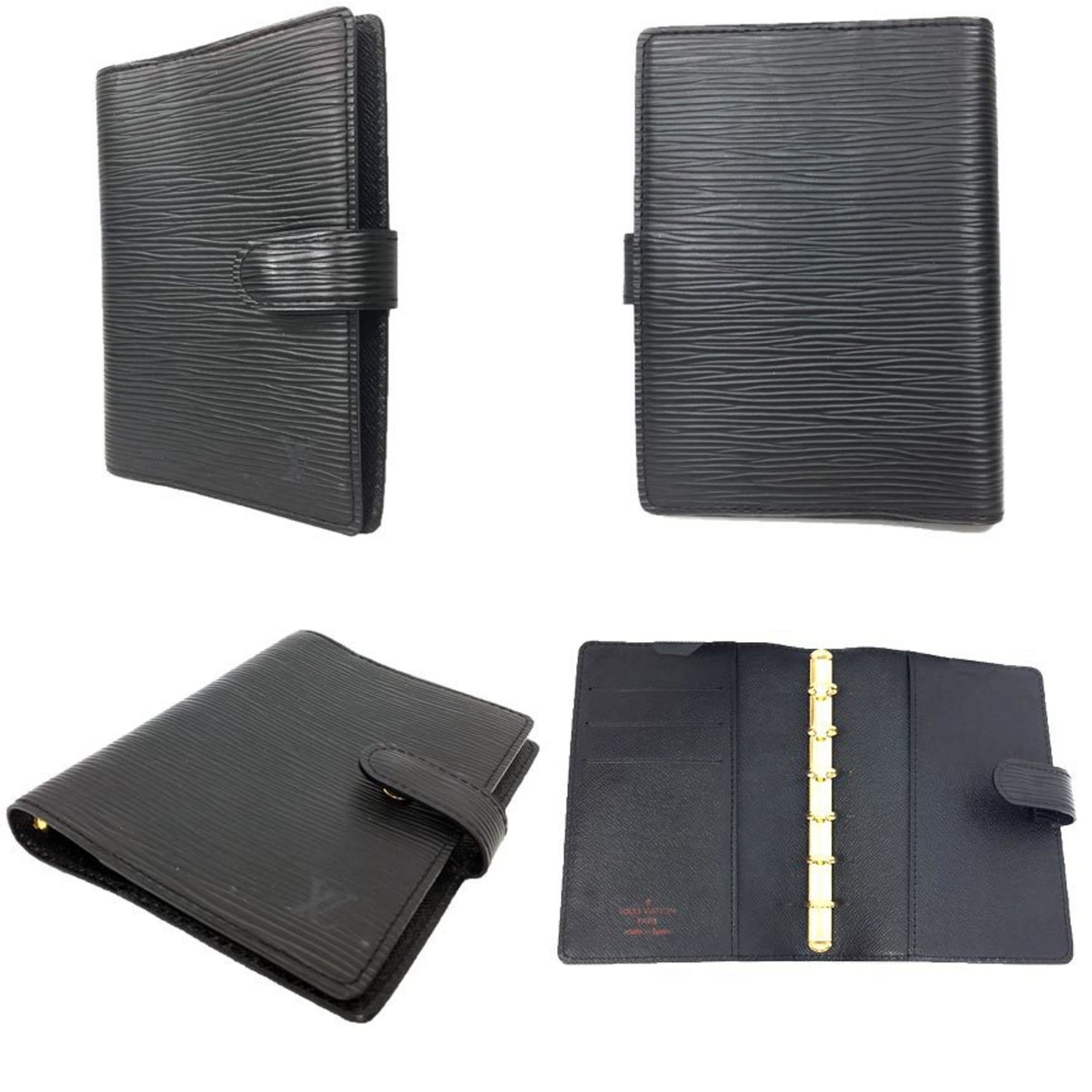 Louis Vuitton Epi Agenda PM Notebook Cover Noir Black