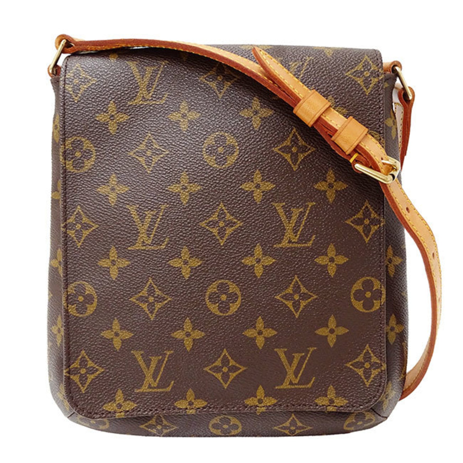 Louis Vuitton Bag Shoulder Monogram Canvas Musette Salsa Short Brown