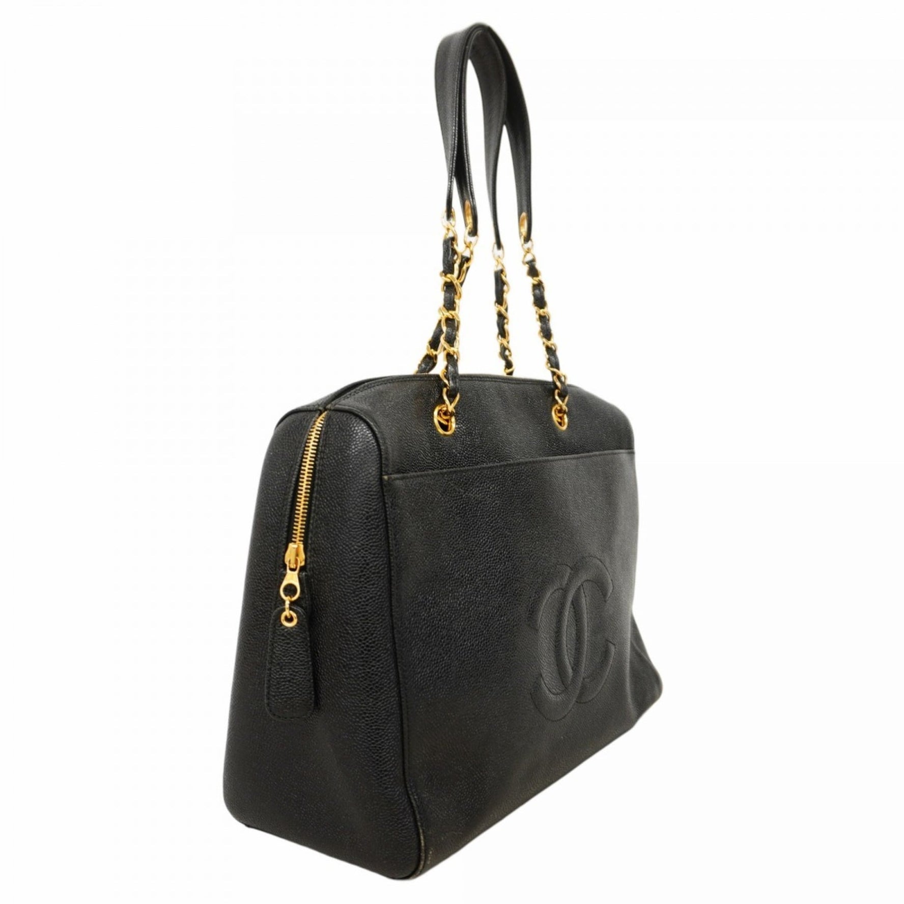 Chanel Shoulder Bag Chain Caviar Skin