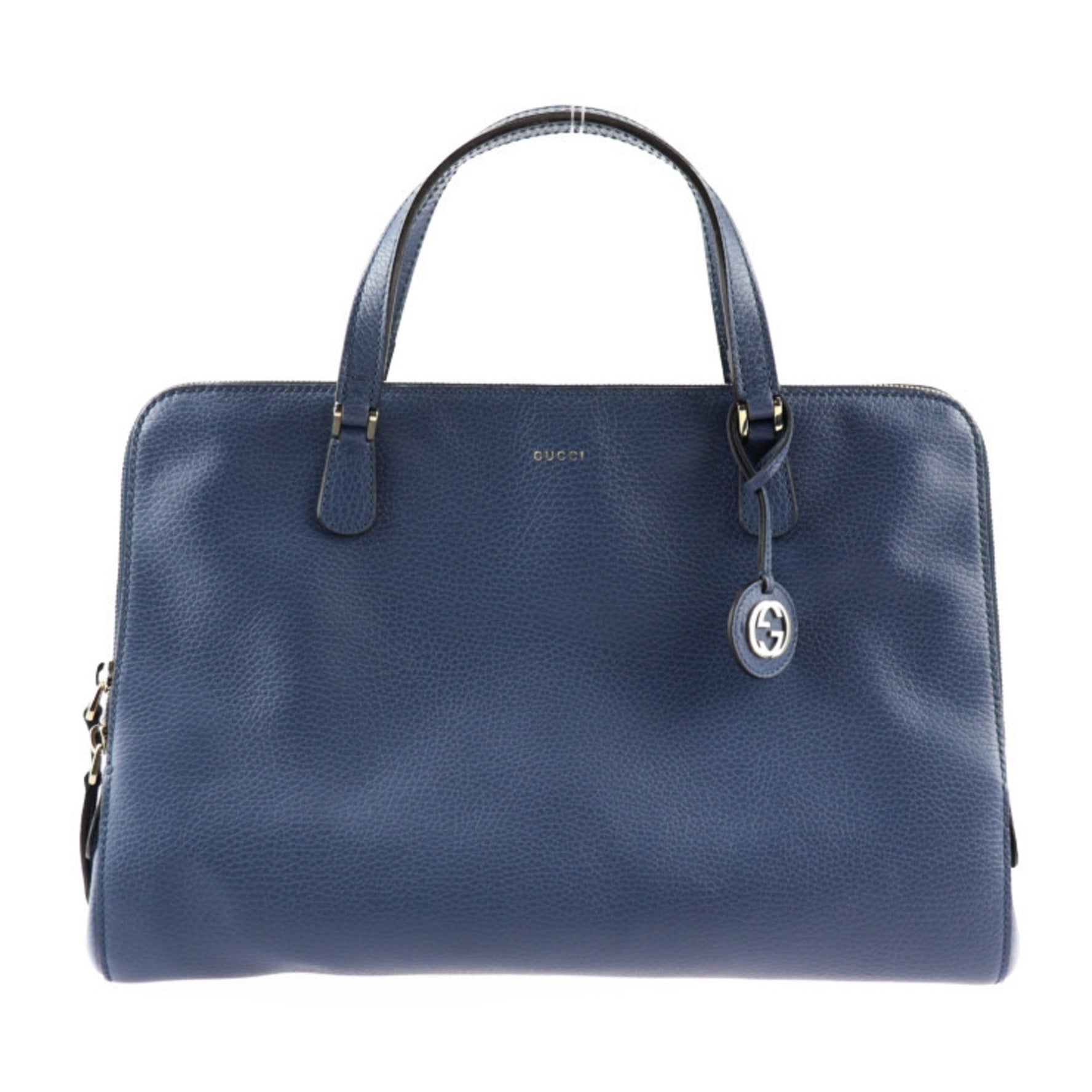 GUCCI Interlocking G Handbag Leather Shoulder Bag