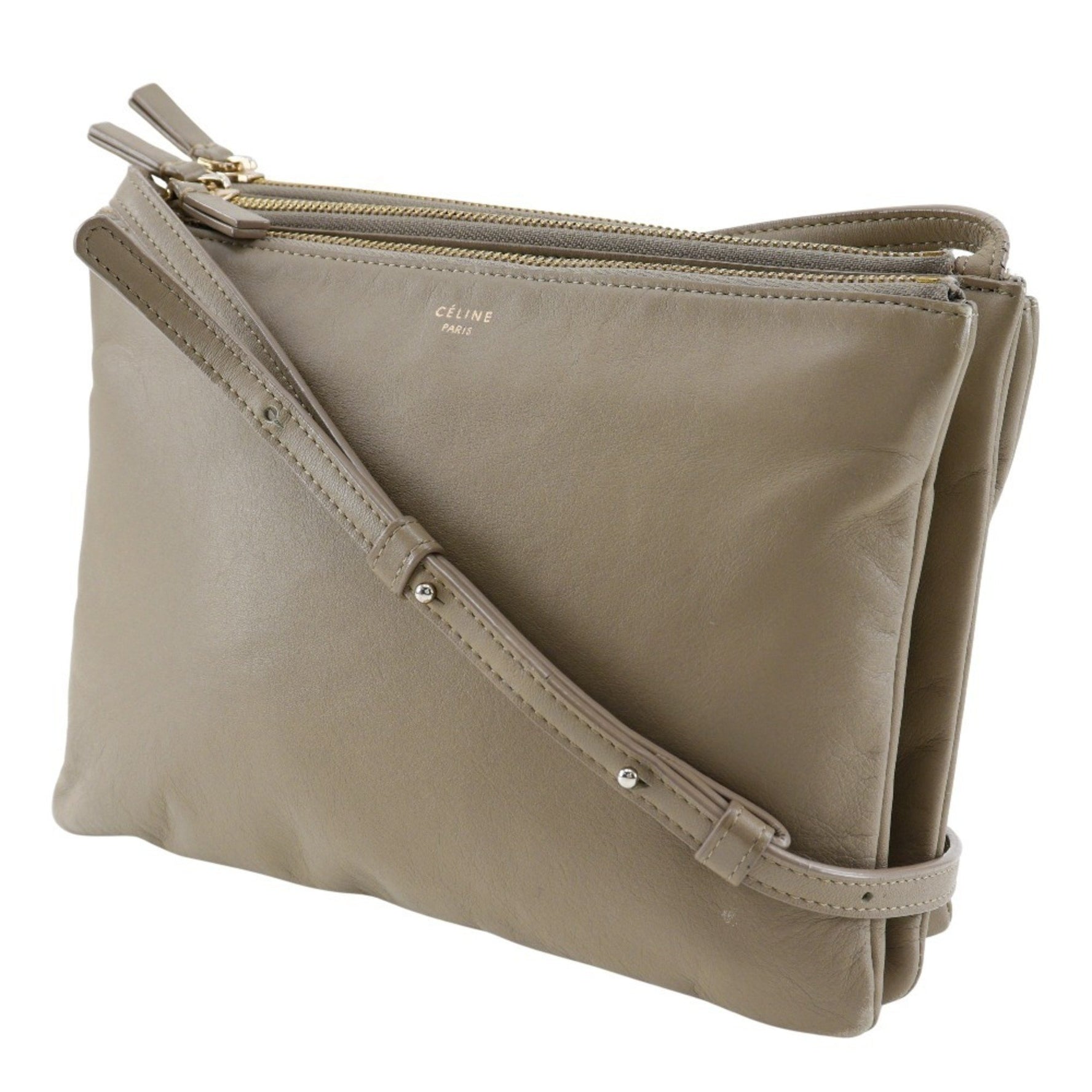 CELINE Trio Large Shoulder Bag Calf