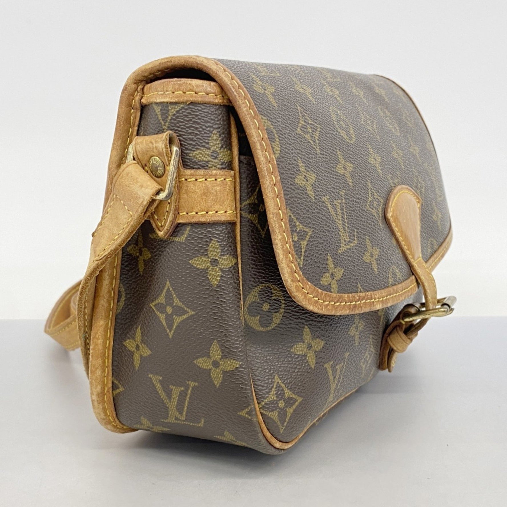 Louis Vuitton Monogram Sologne Shoulder Bag M42250 Brown Women's
