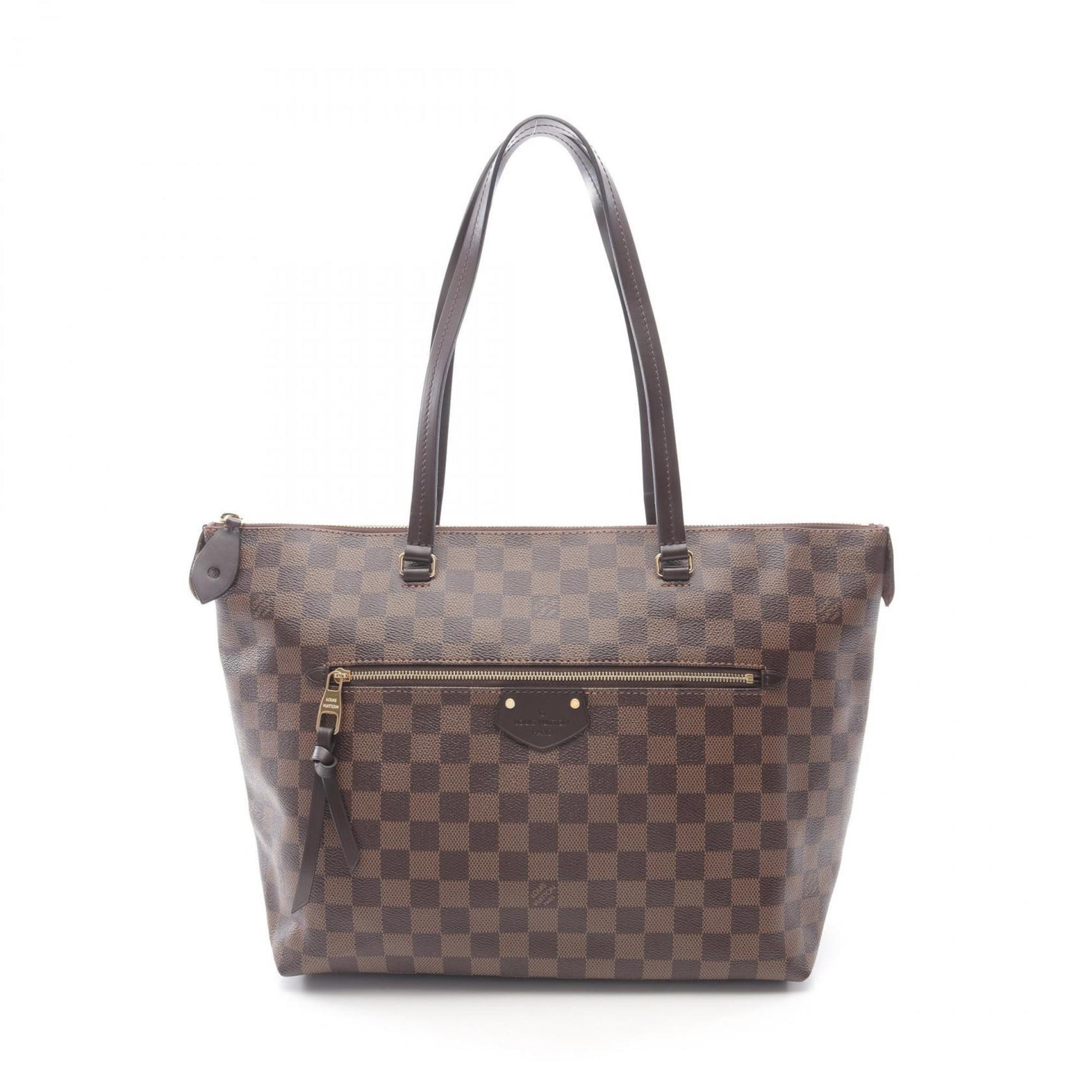 Louis Vuitton Iena MM Tote Bag, Coated Canvas and Leather with Damier Finish