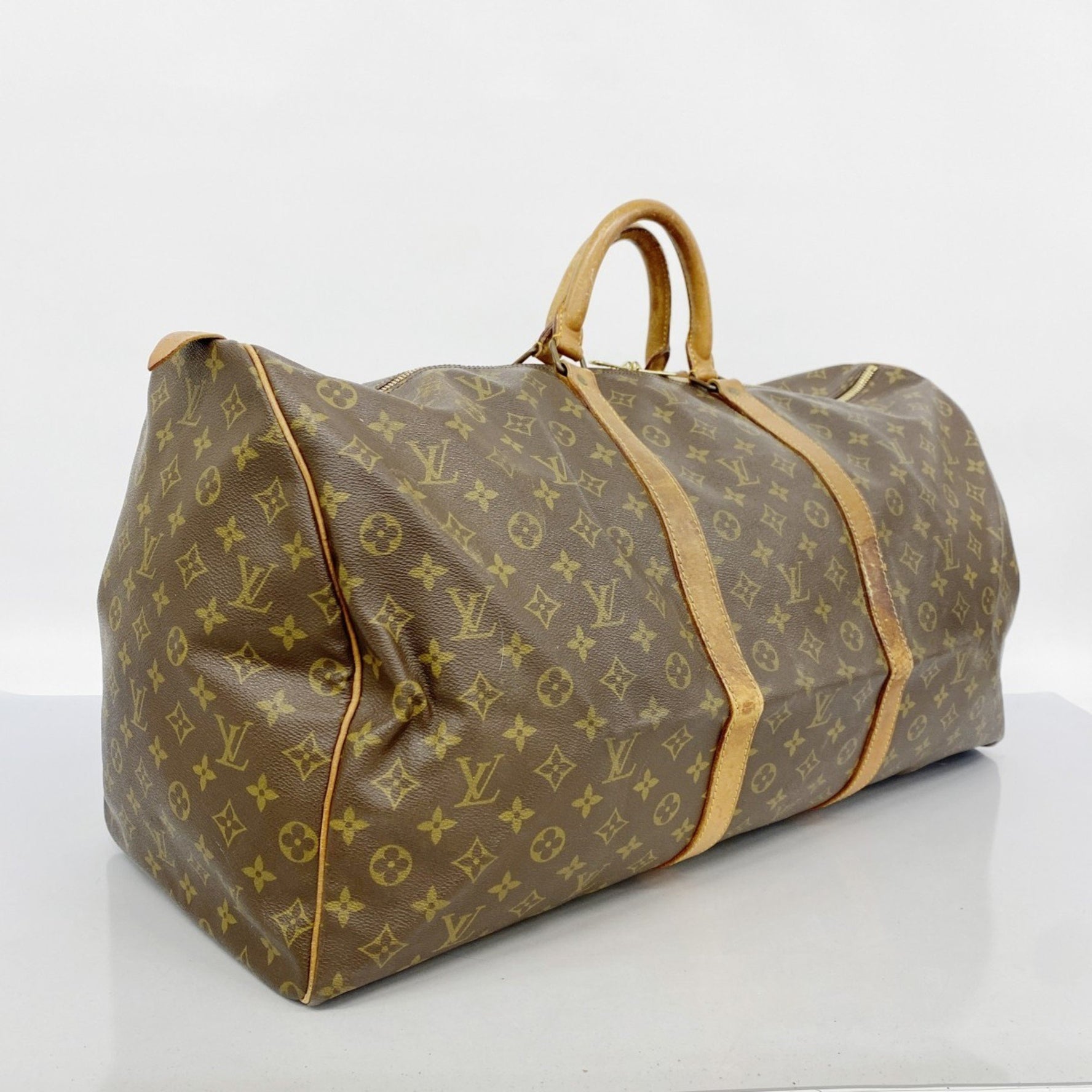 Louis Vuitton Monogram Keepall 60 Boston Bag Brown Men's/Women's