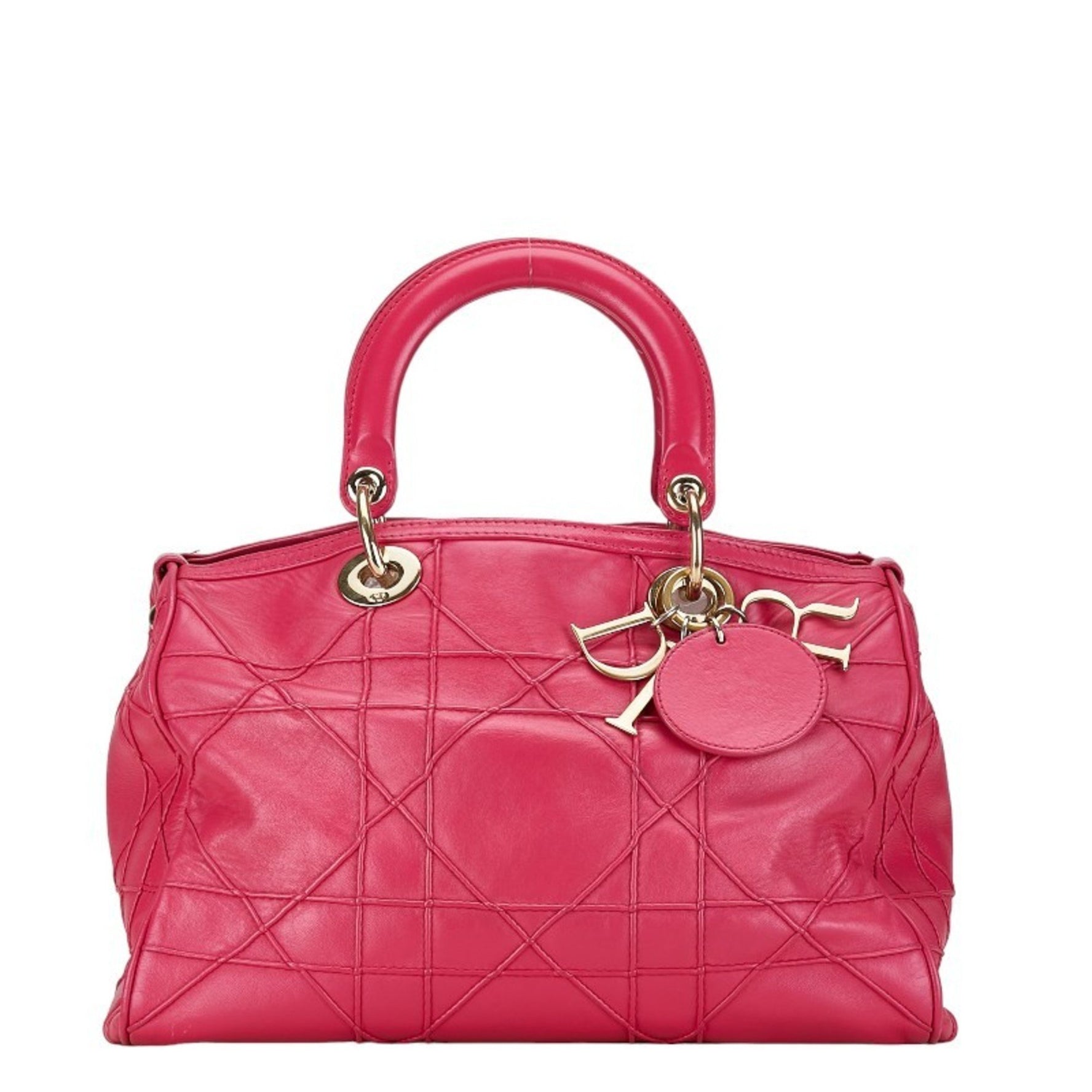 Christian Dior Dior Granville Cannage Handbag Shoulder Bag Leather