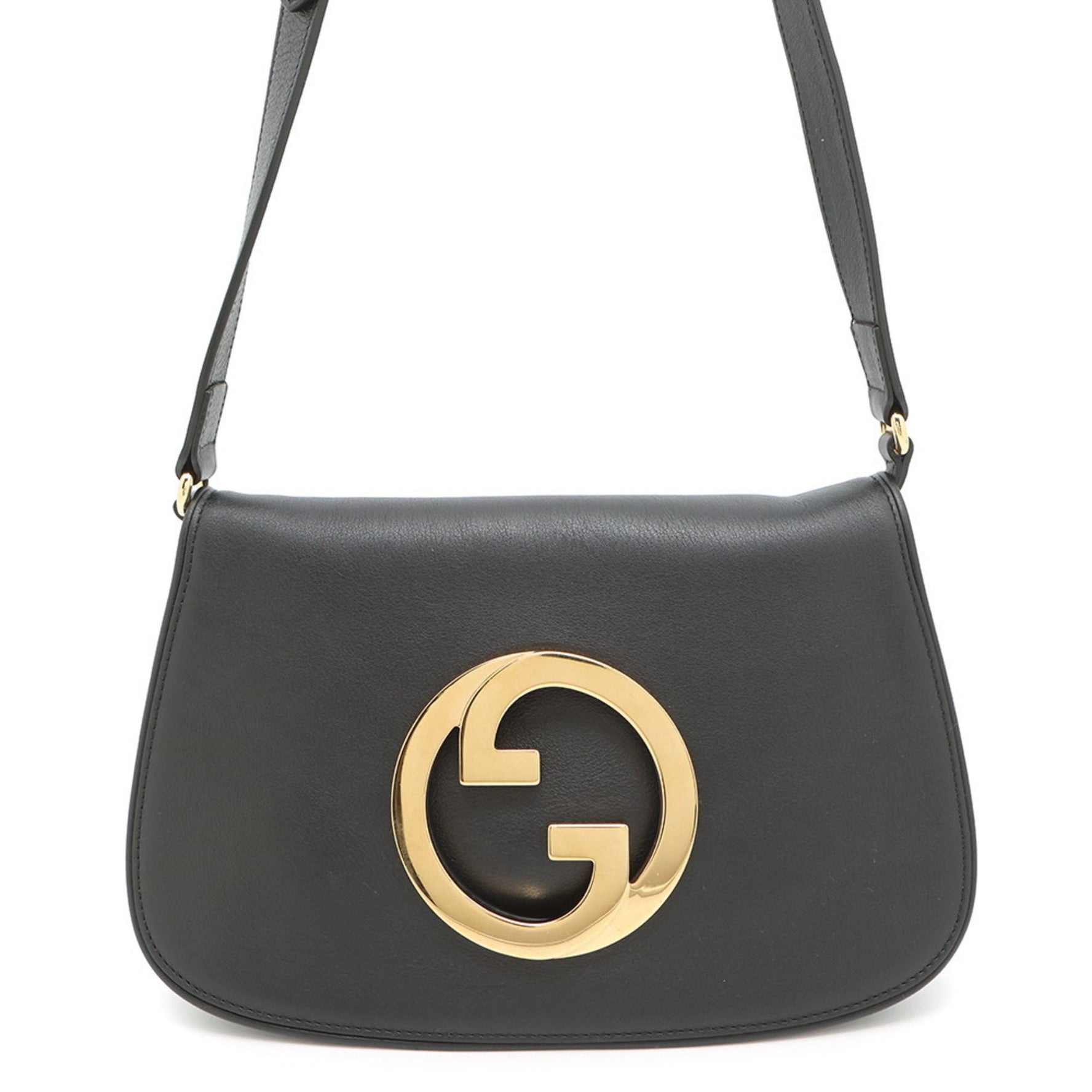 Gucci Blondie GG Interlocking G Leather Shoulder Bag Chain