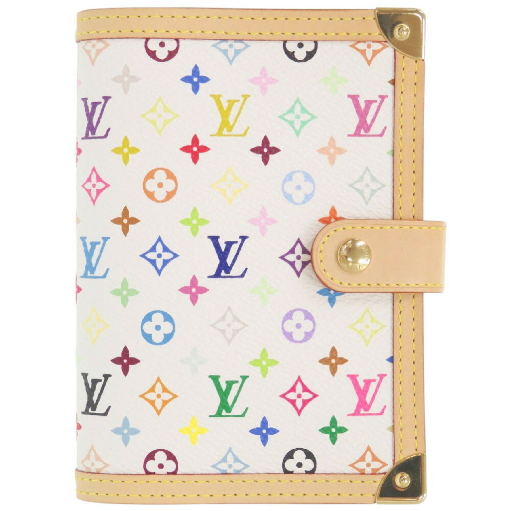 Like new Louis Vuitton Agenda PM Monogram Multicolore Canvas Bron Planner Cover LV VUITTON