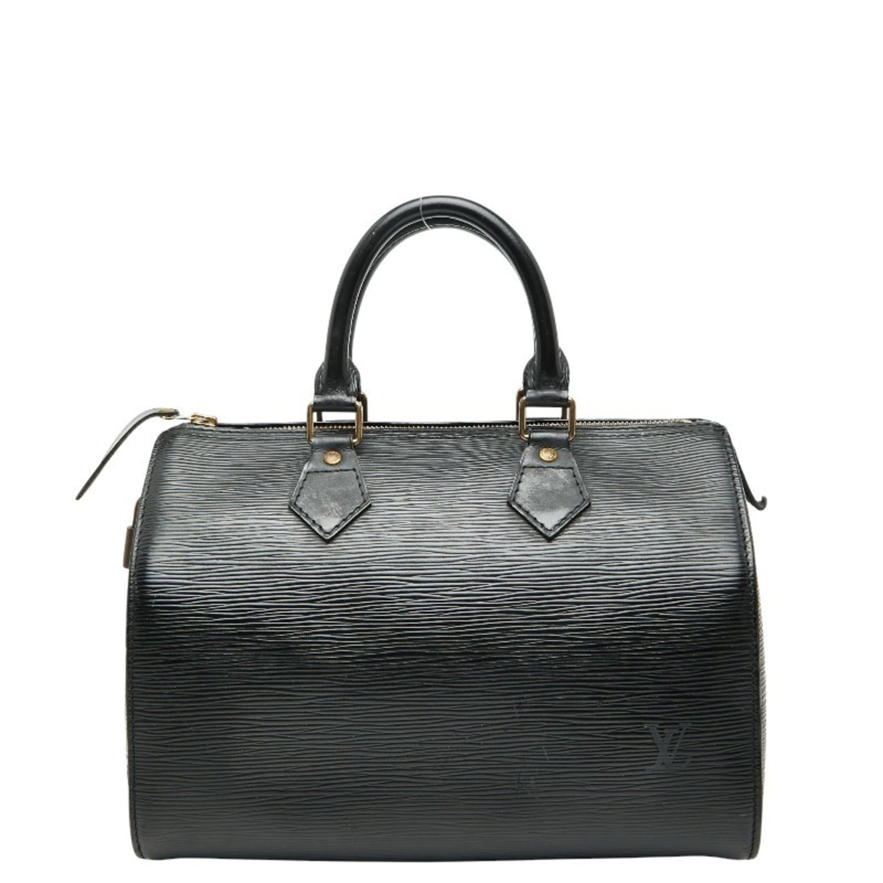 Louis Vuitton Epi Speedy 25 Handbag/Mini Boston Bag Noir Black Leather LOUIS VUITTON