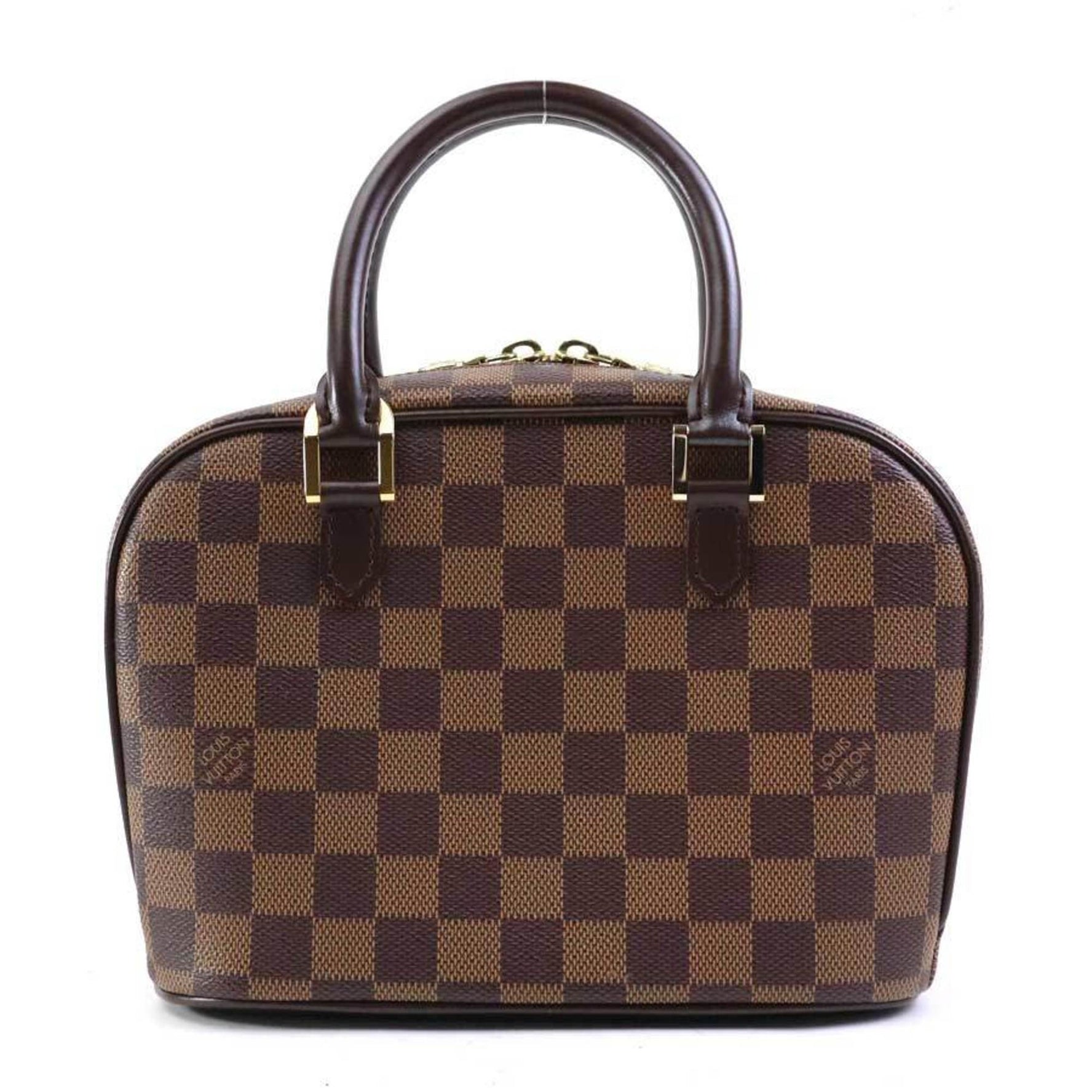 Louis Vuitton Handbag Damier Saria Canvas Brown Gold