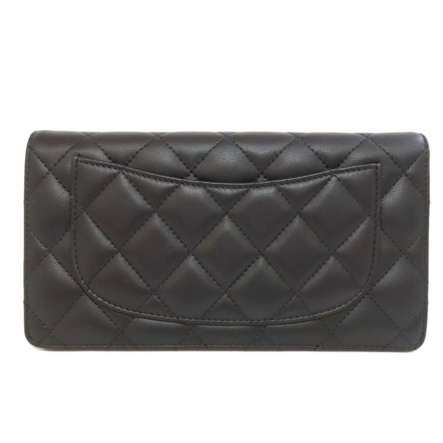 Chanel Matelasse Long Wallet Lambskin Women's CHANEL