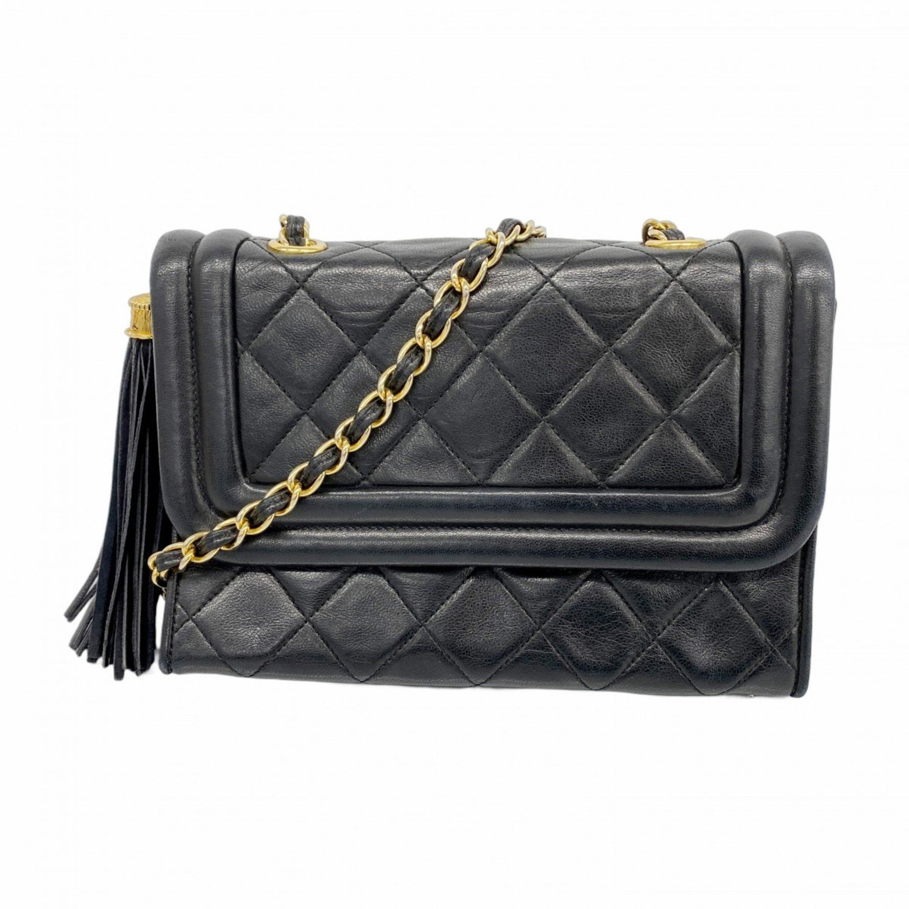 Chanel Shoulder Bag with Matelasse Chain Bag, Lambskin