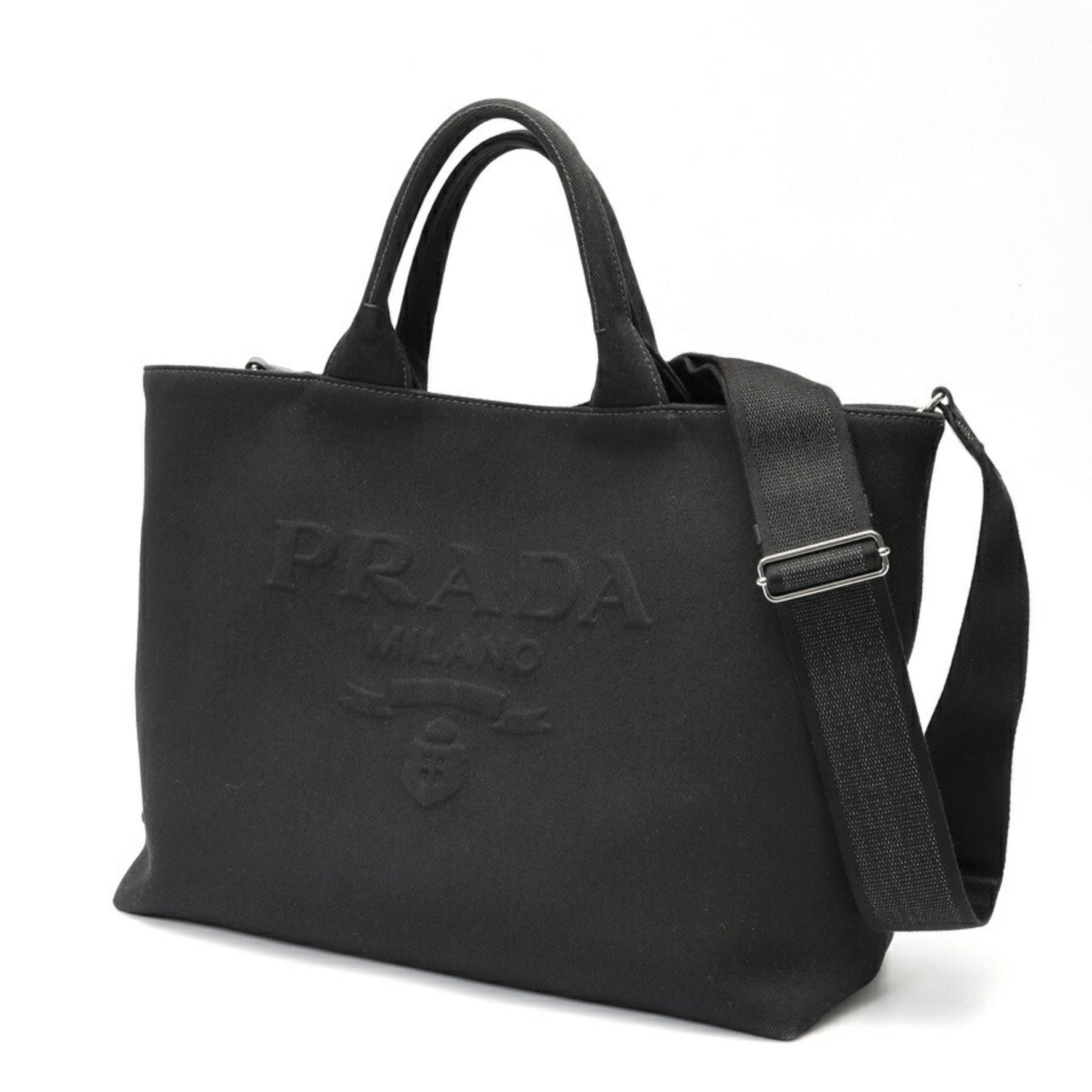 PRADA Tote Bag Canvas