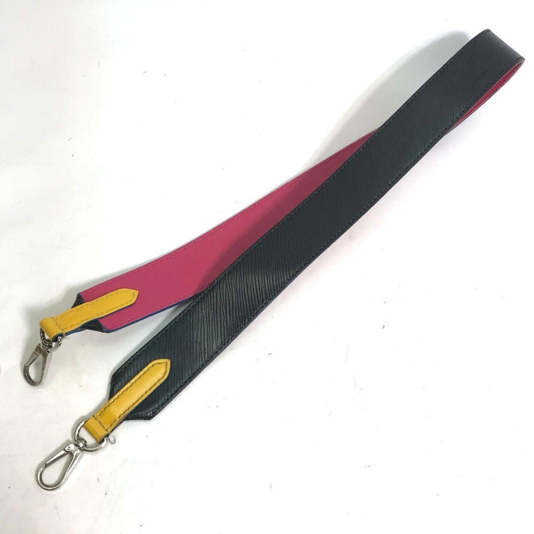 Louis Vuitton Epi Shoulder Strap Leather Black