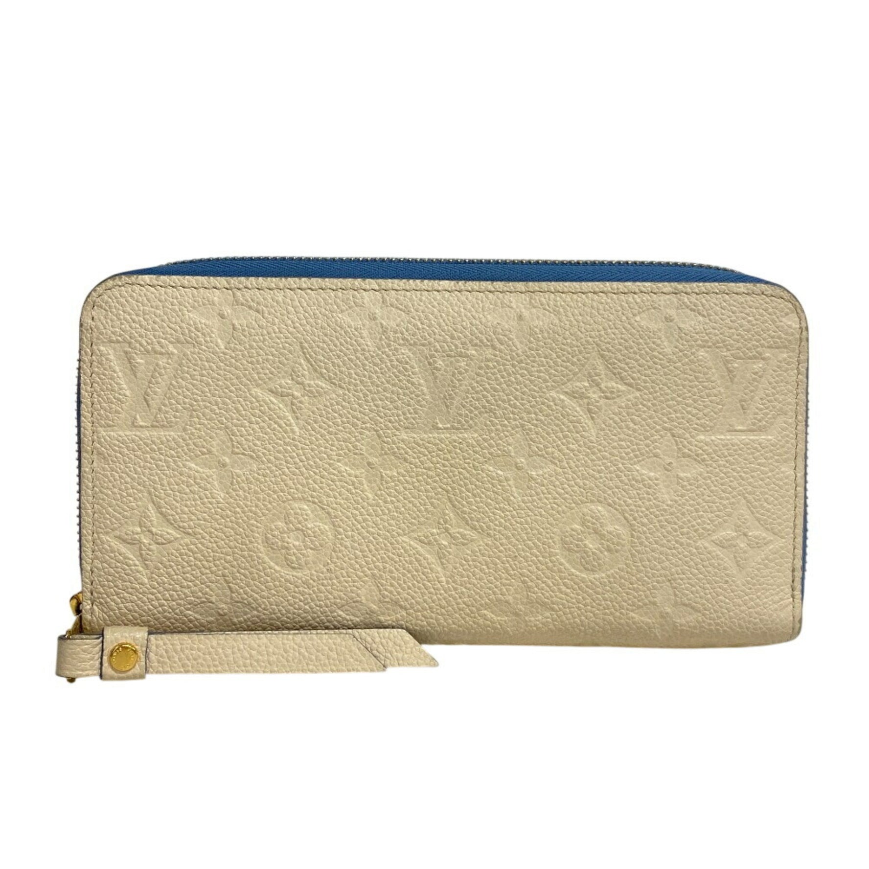Louis Vuitton Wallet Zippy Round Monogram Empreinte Coin Purse Beige