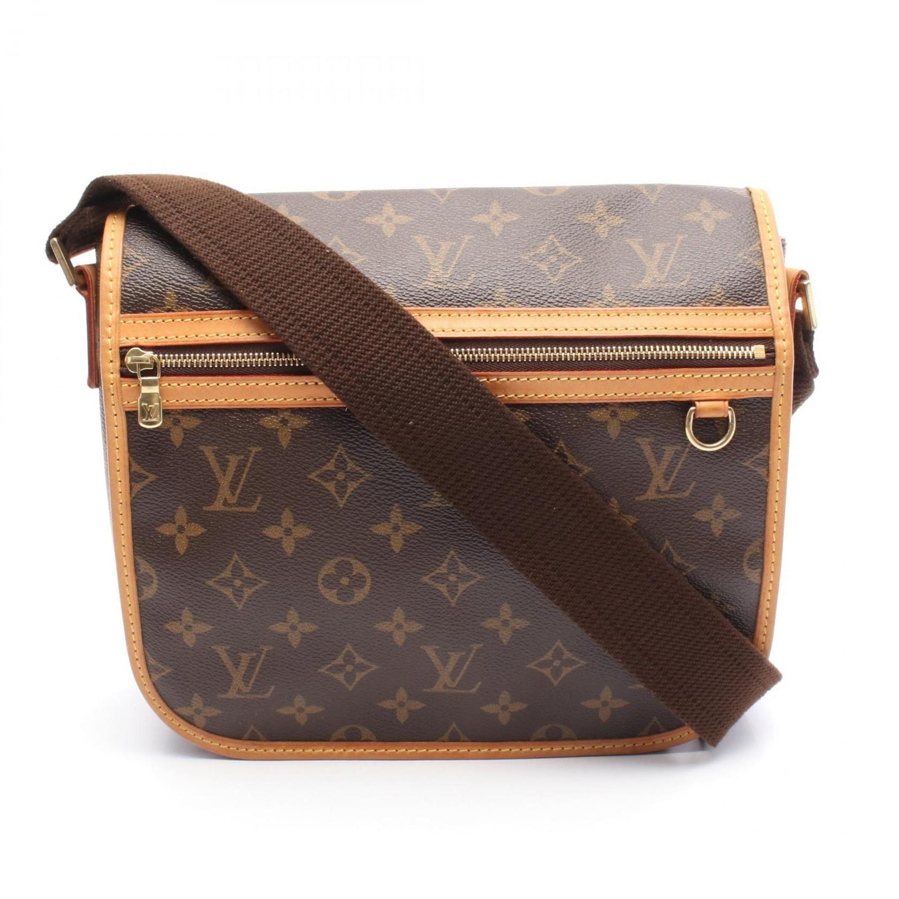 Louis Vuitton PM Bosphore Shoulder Bag Coated Canvas Leather Monogram