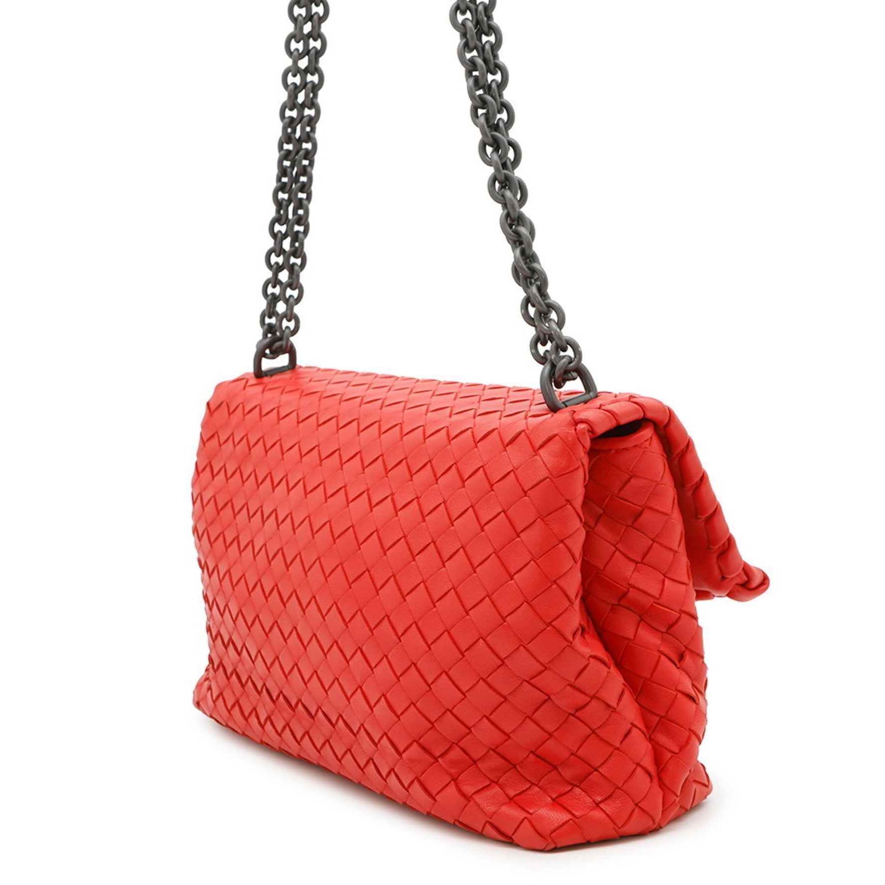 Bottega Veneta Chain Shoulder Bag Intrecciato Olympia Leather BOTTEGA VENETA