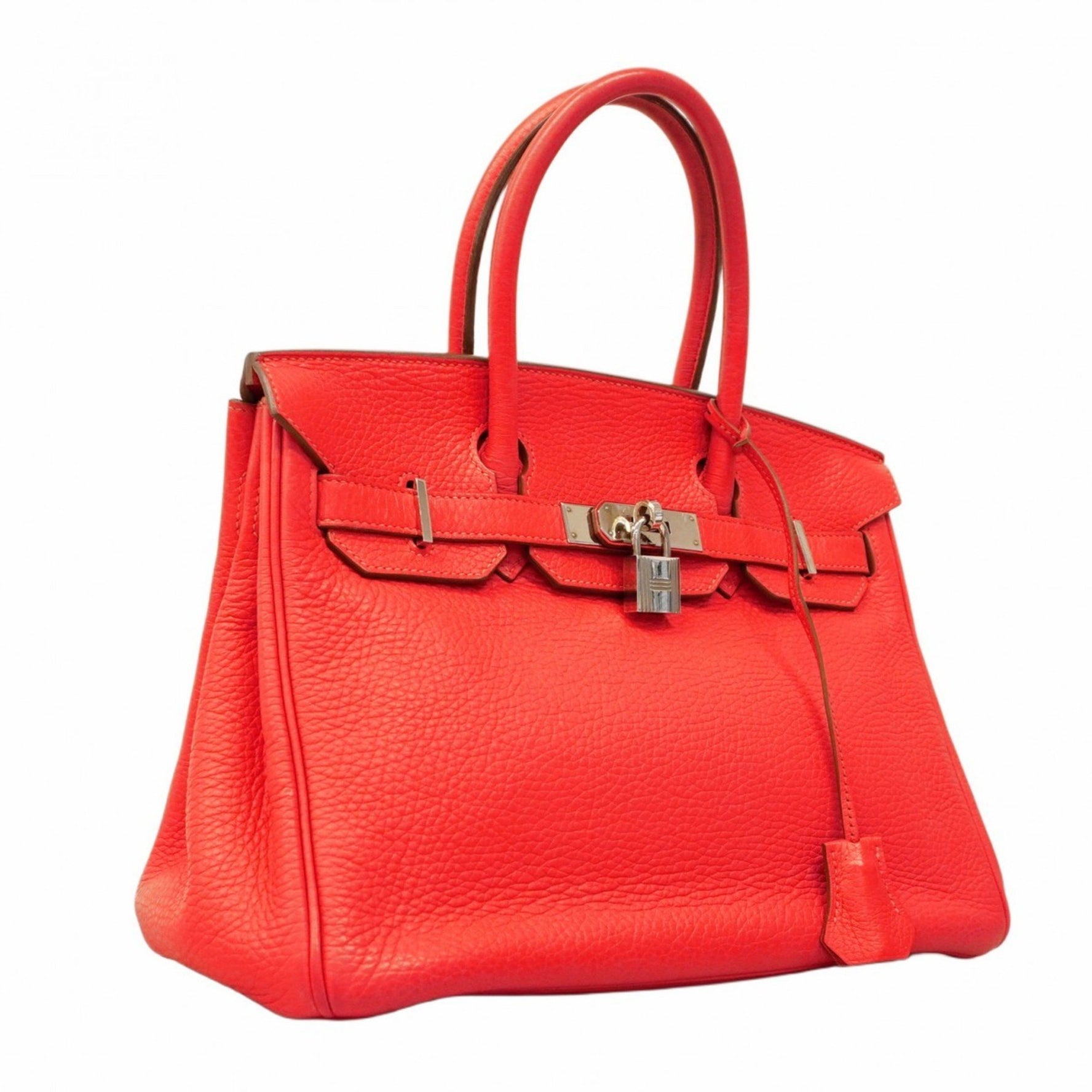 Hermes Hermès Birkin 30 Handbag in Taurillon Clemence Leather with Bougainvillea Pattern, □P Stamp, Women's