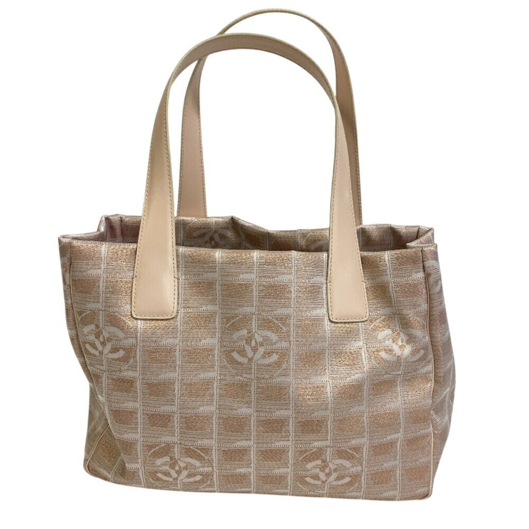 CHANEL Chanel Tote PM New Travel Line Bag Beige Women's
