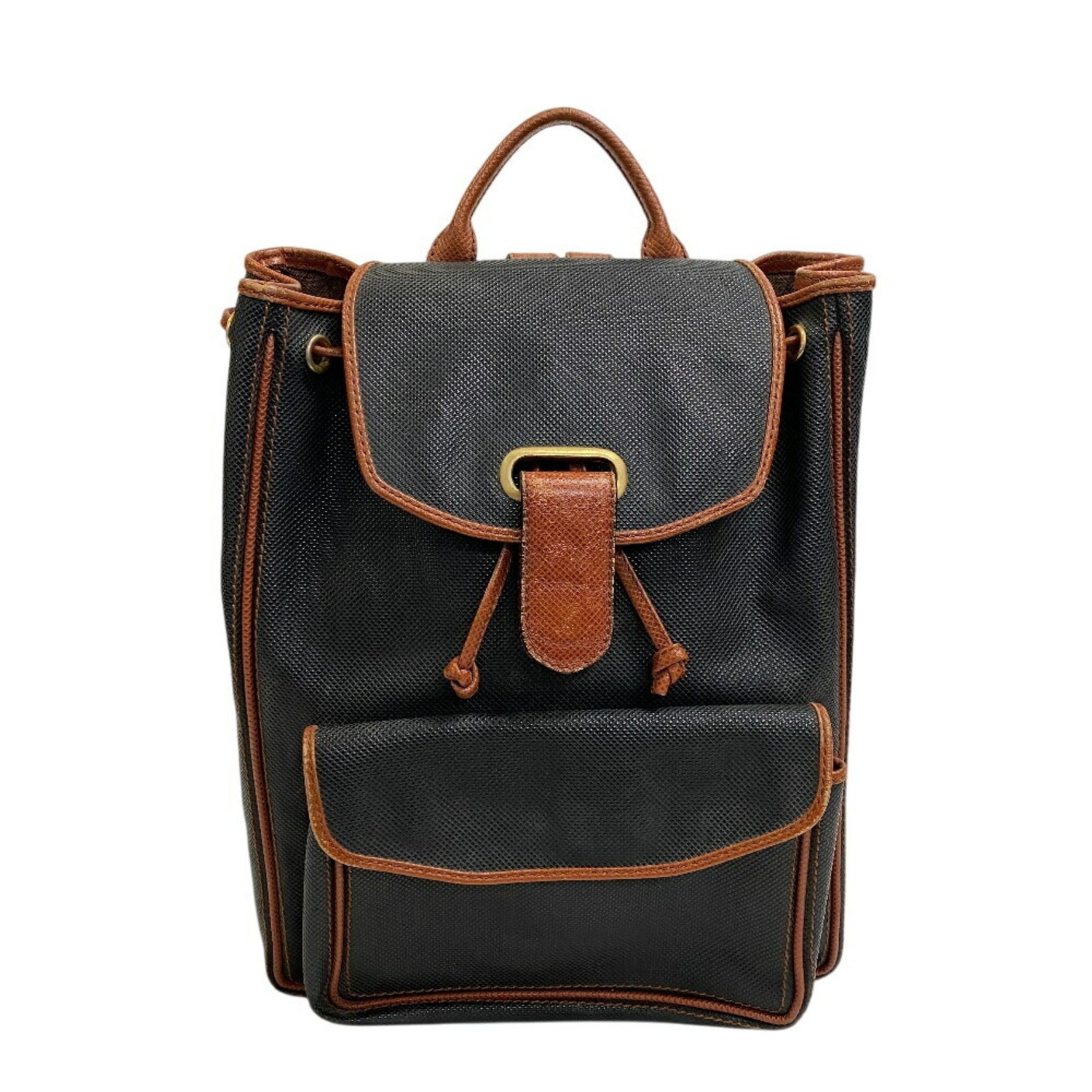 BOTTEGA VENETA Marco Polo Backpack/Daypack, Navy Blue, Men's