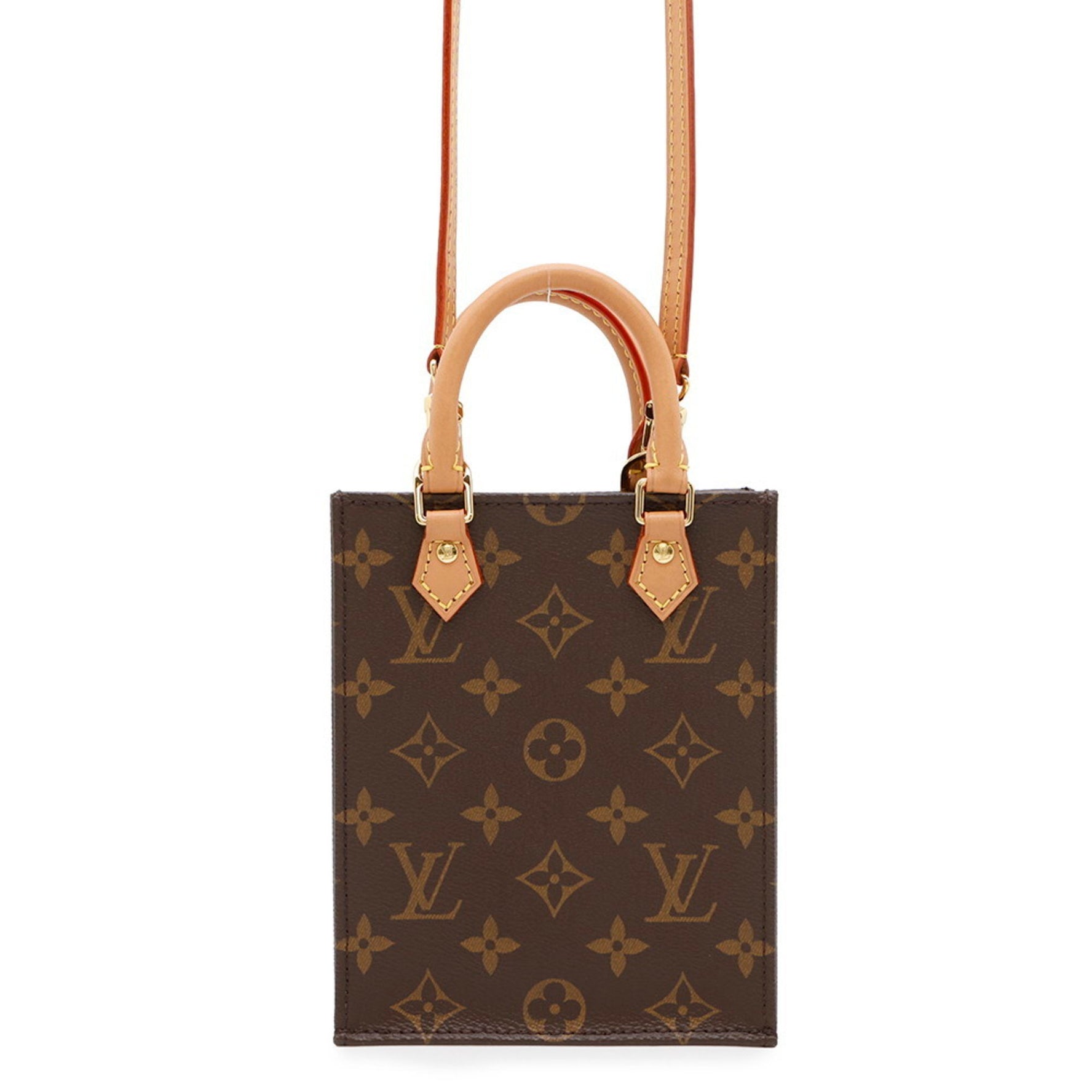 Louis Vuitton Handbag Monogram Petite Sac Plat