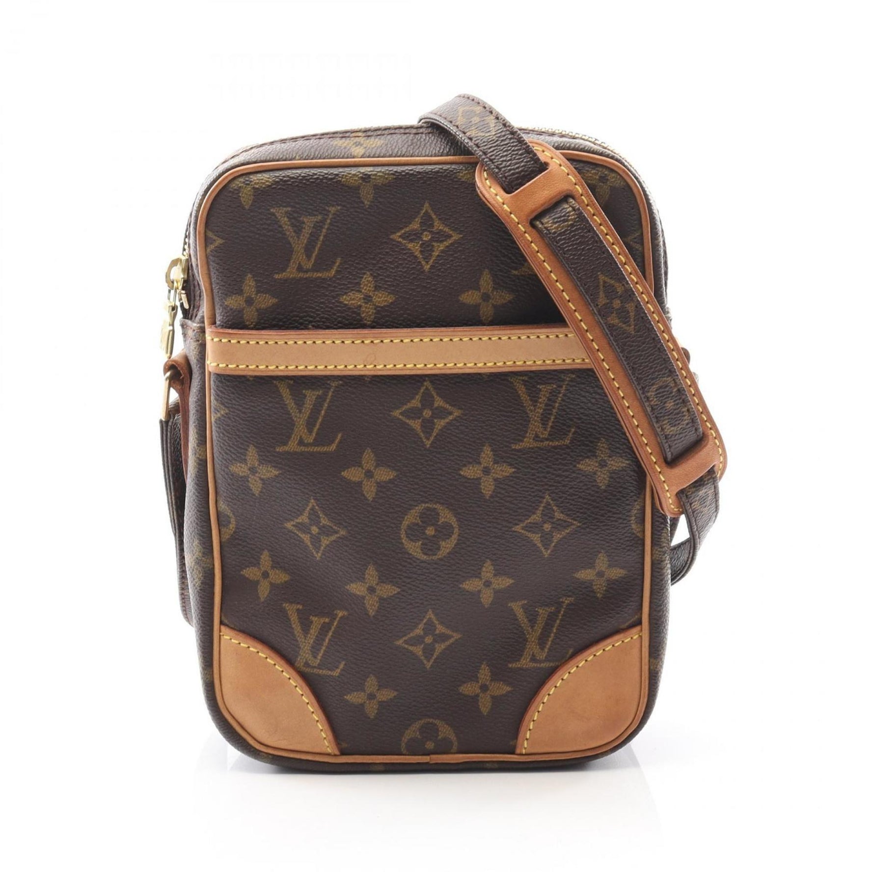 Louis Vuitton Danube Shoulder Bag, Coated Canvas and Leather, Monogram