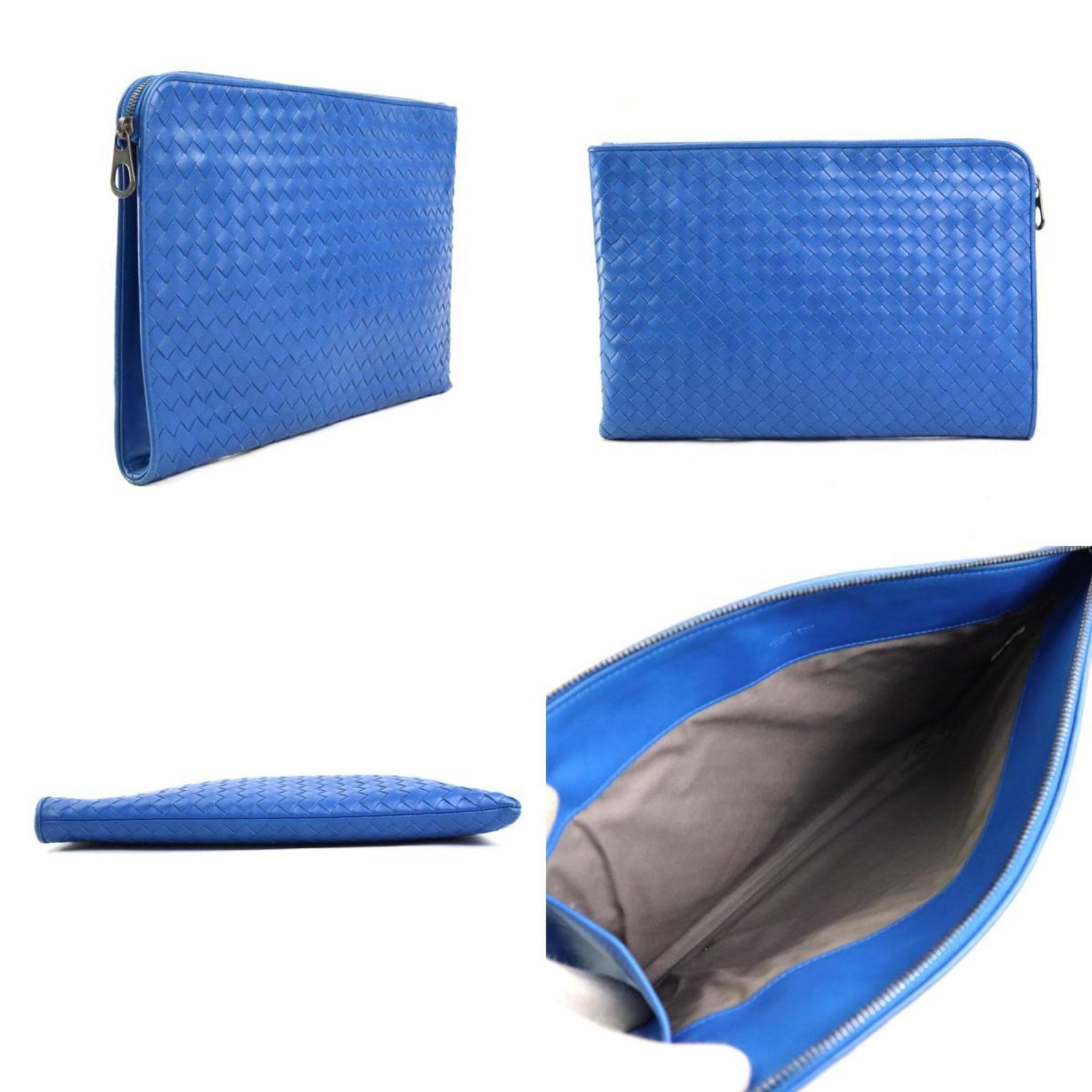 Bottega Veneta Clutch Bag Intrecciato Leather Men's
