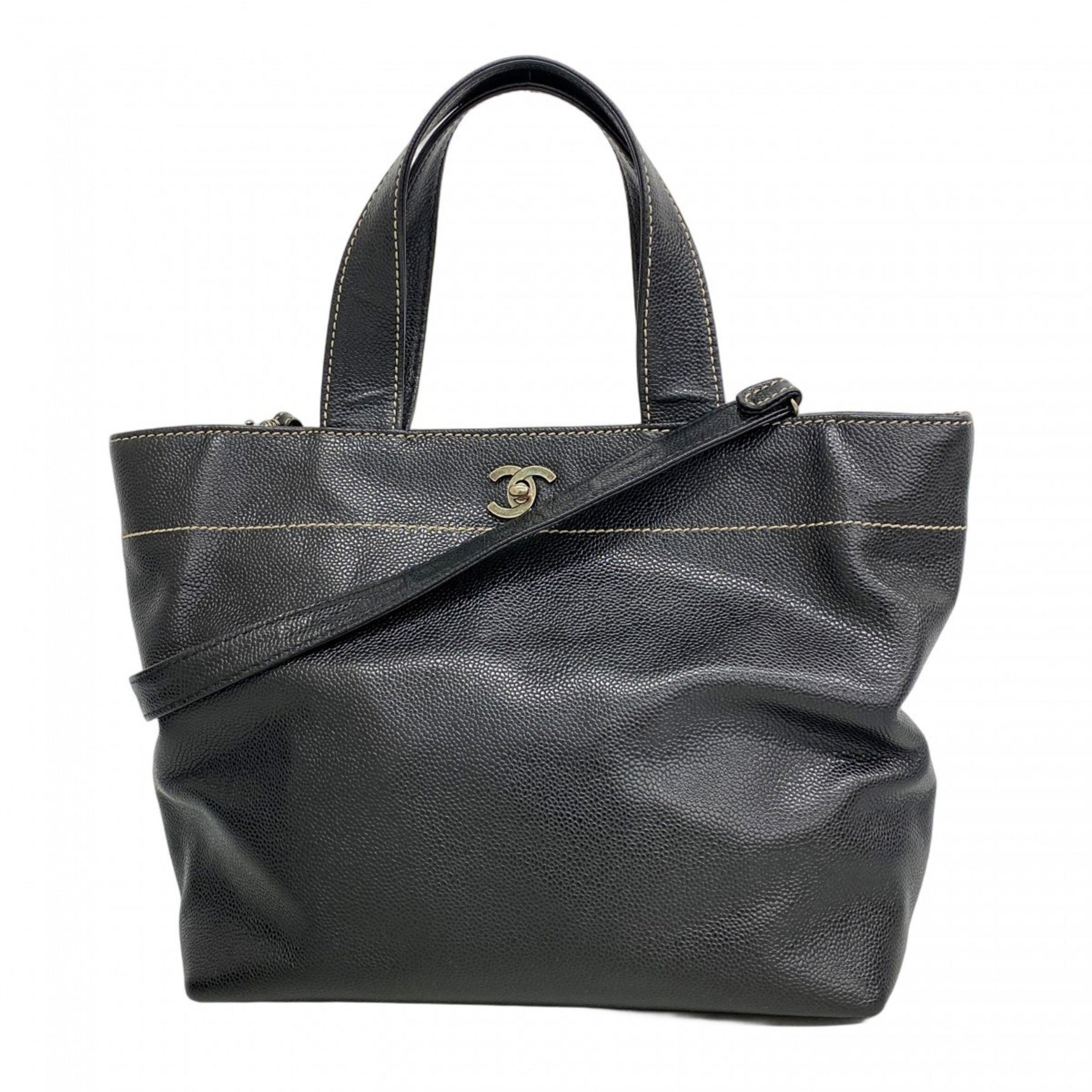 Chanel caviar skin handbag