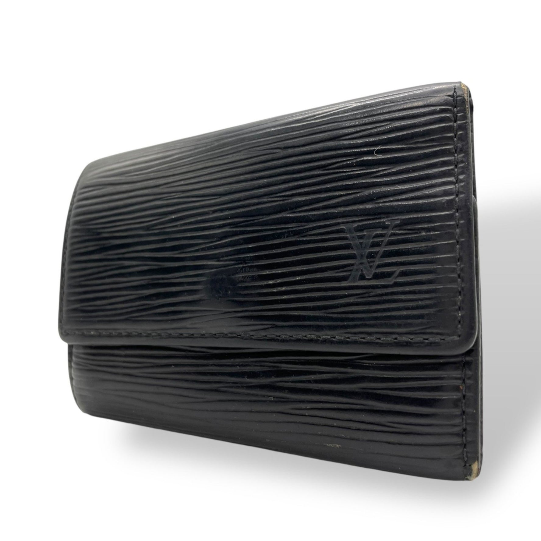 Louis Vuitton 6 Key Holder Epi Leather Noir Black with Gold Hardware