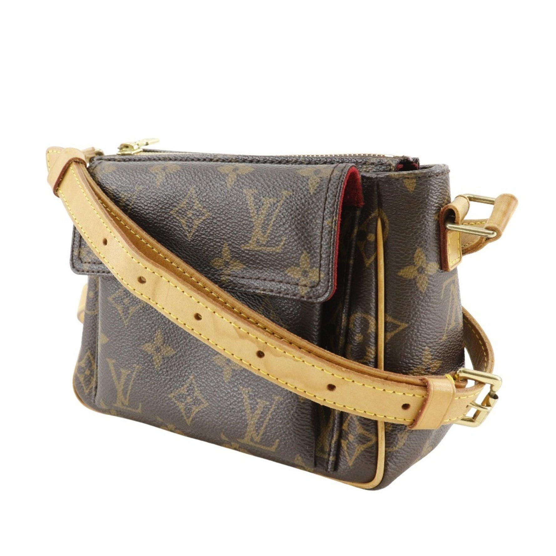 Louis Vuitton Viva Cite PM Shoulder Bag M51165 Monogram Canvas 2004 Brown CA0094 Women's