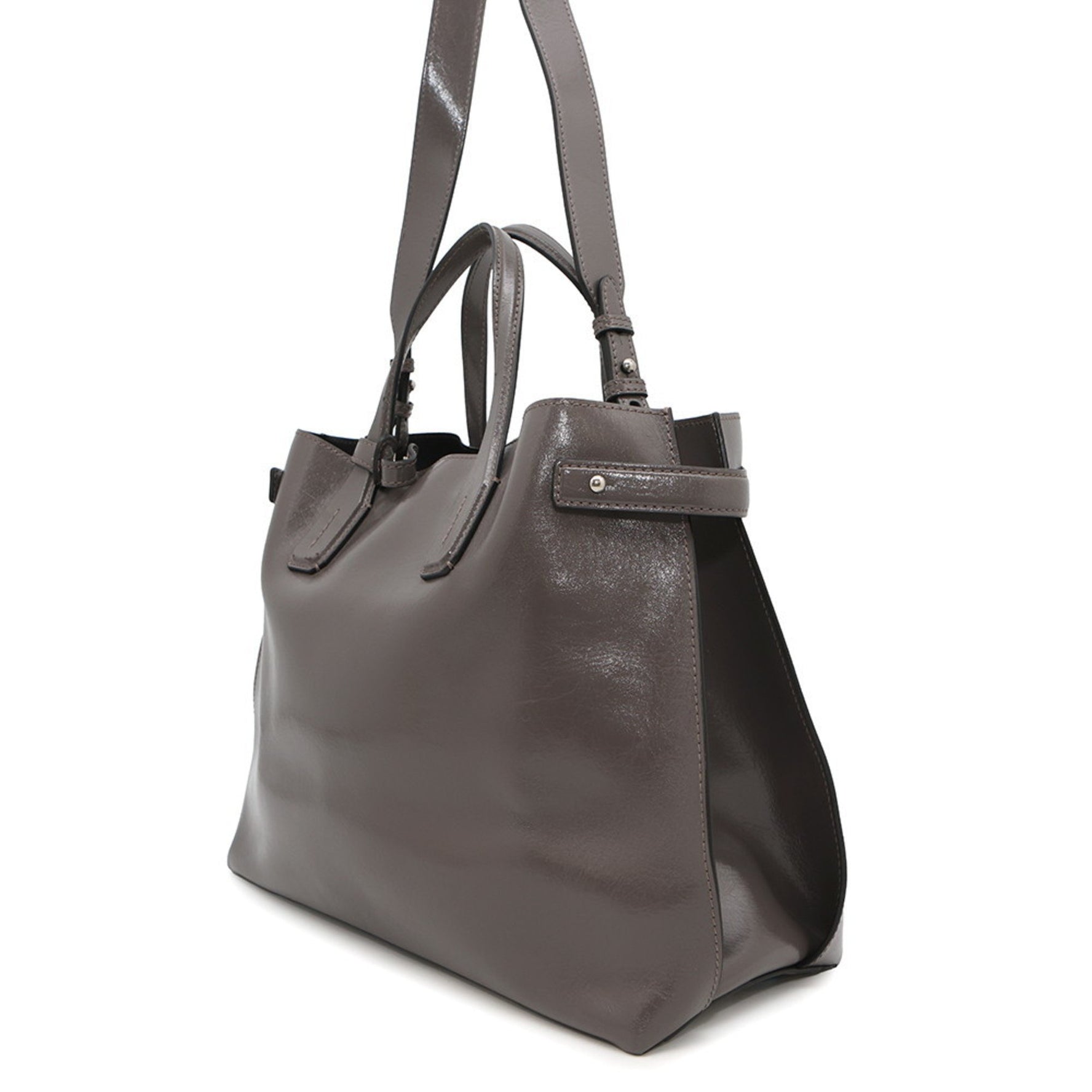 Burberry handbag soft banner leather shoulder bag