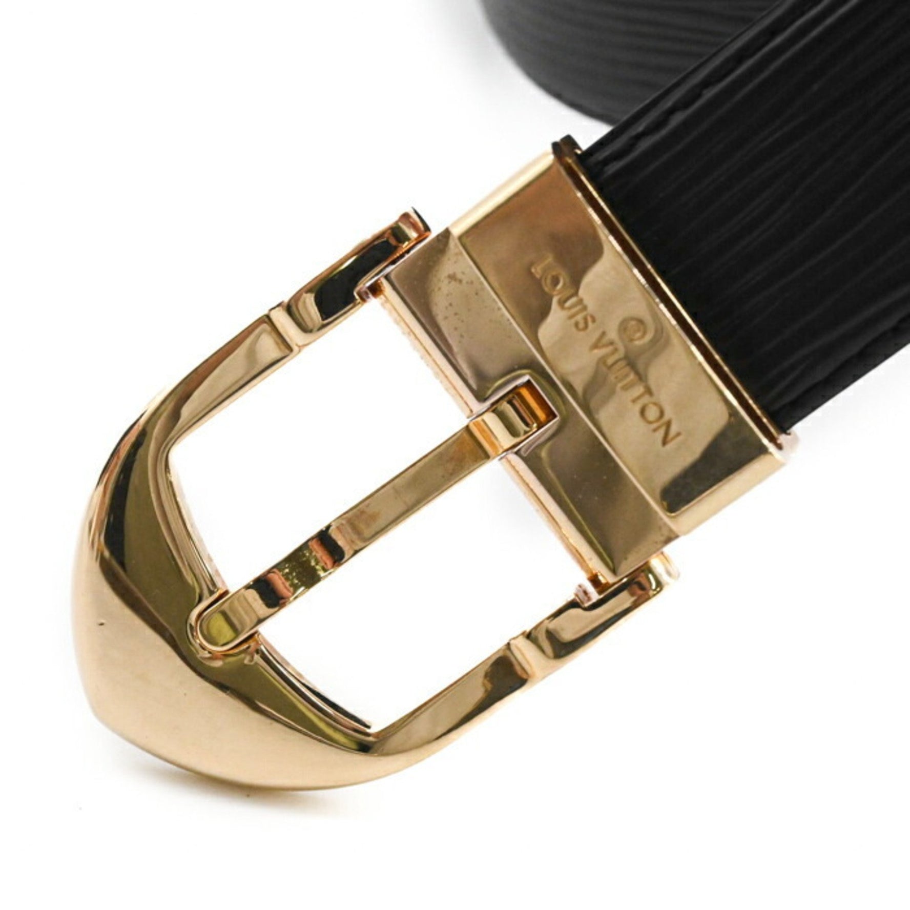 Louis Vuitton Epi Santur Classic Belt Noir, Black, Size 110, 44, #84, Pre-cut