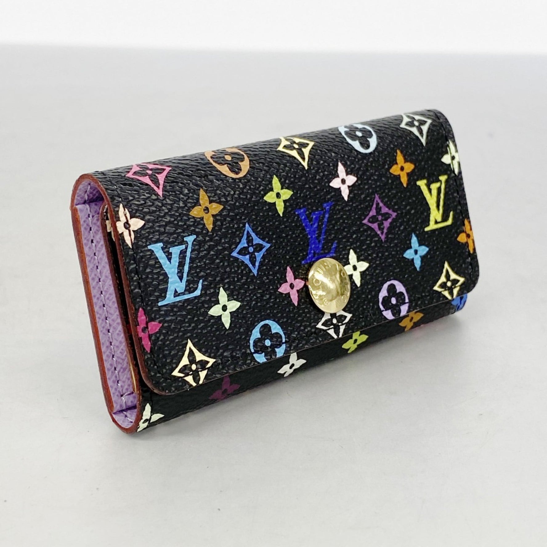 Louis Vuitton Multicle 4 Key Case Noir Violet