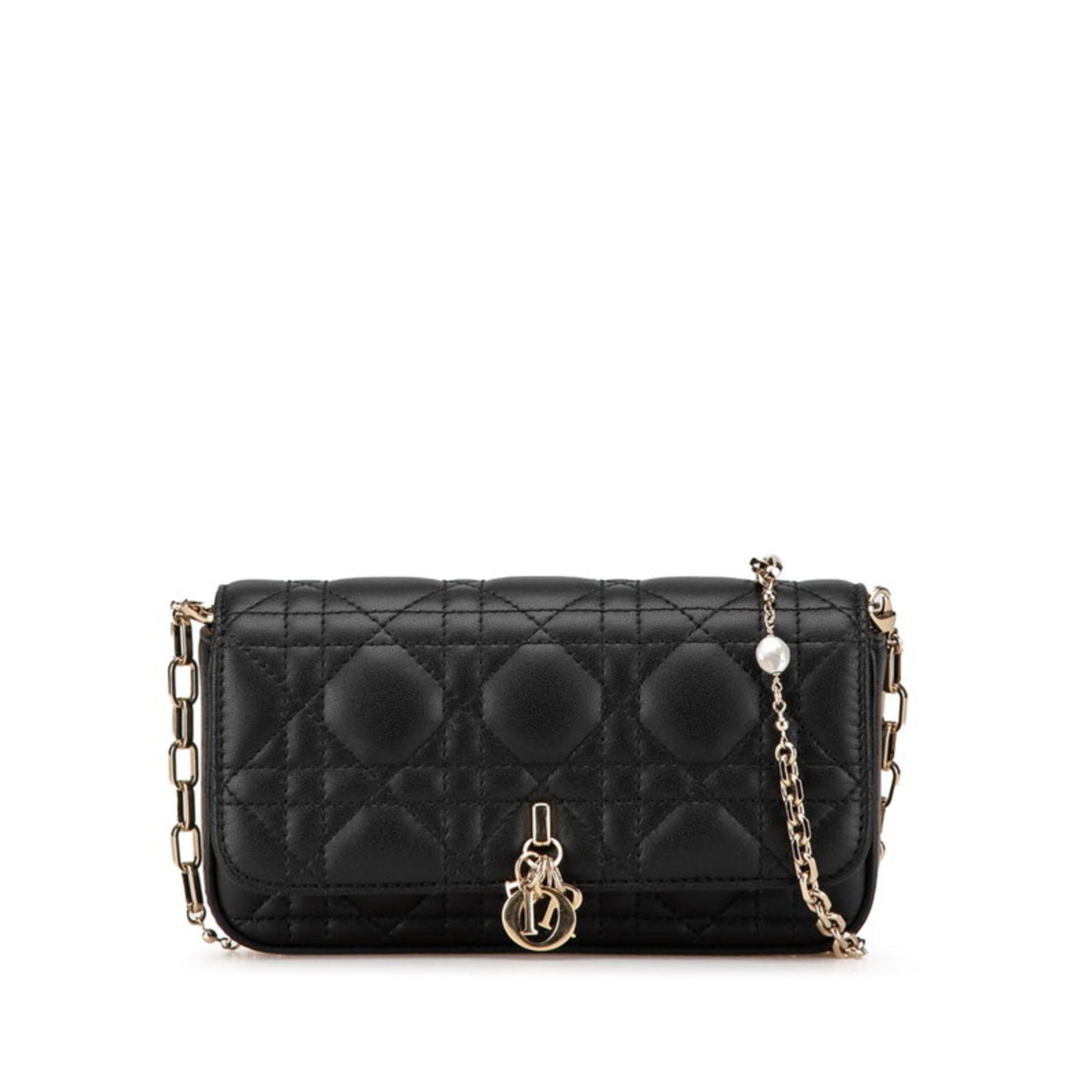 Christian Dior Dior Cannage My Crossbody Chain Shoulder Bag in Lambskin