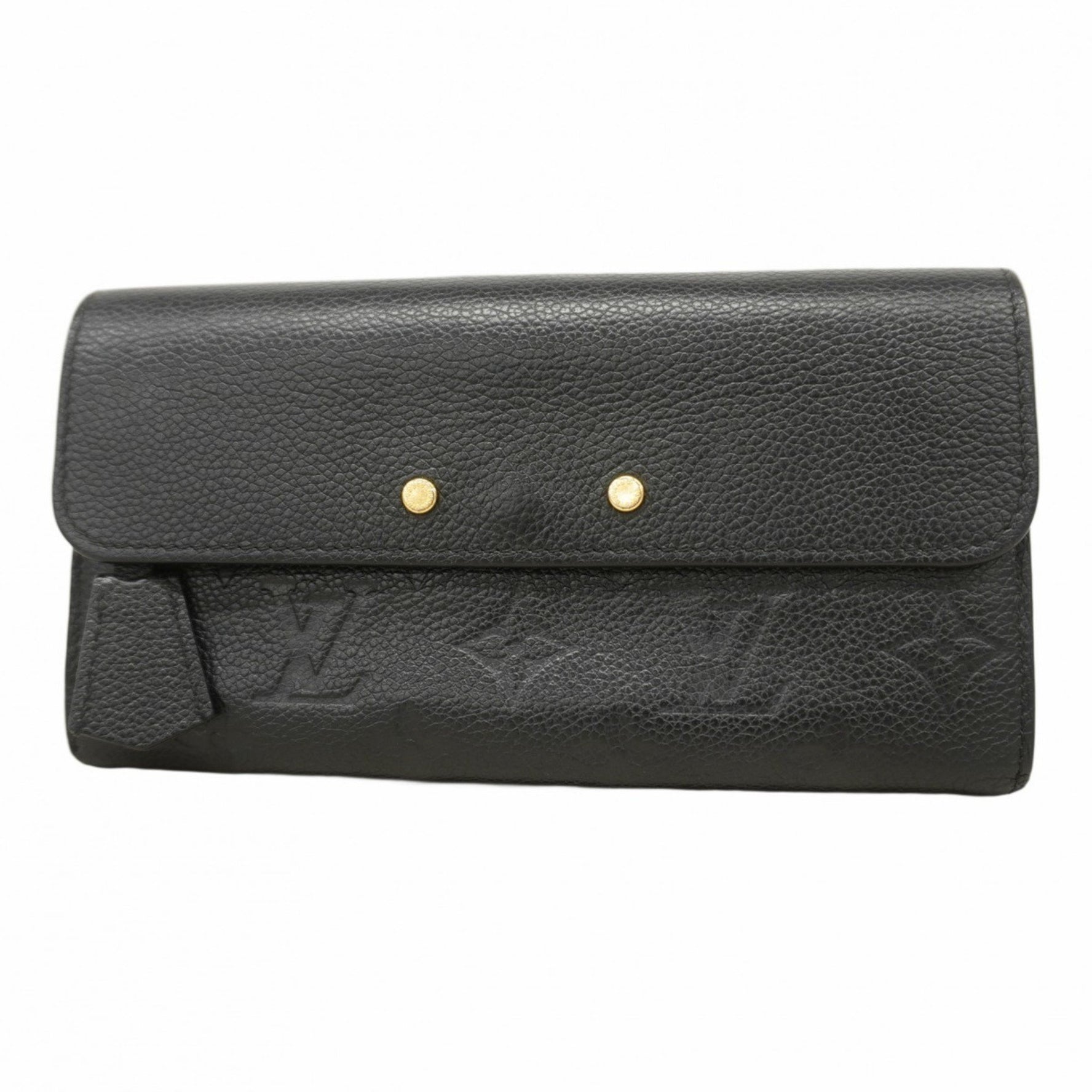 Louis Vuitton Monogram Empreinte Portefeuille Pont Neuf Long Wallet M61833 Noir Women's