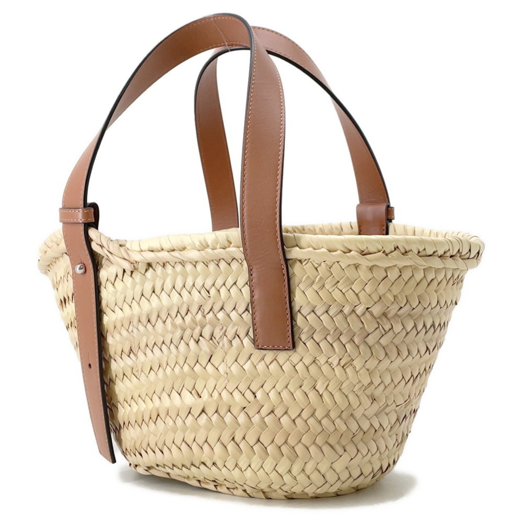 Loewe Small Studio Ghibli Collaboration Raffia Handbag, "Makkuro Kurosuke" (Black Skeleton)