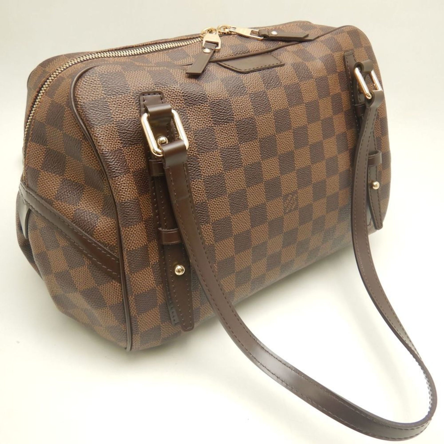 LOUIS VUITTON Damier Rivington PM N41157 Ebene Shoulder Bag for Women,