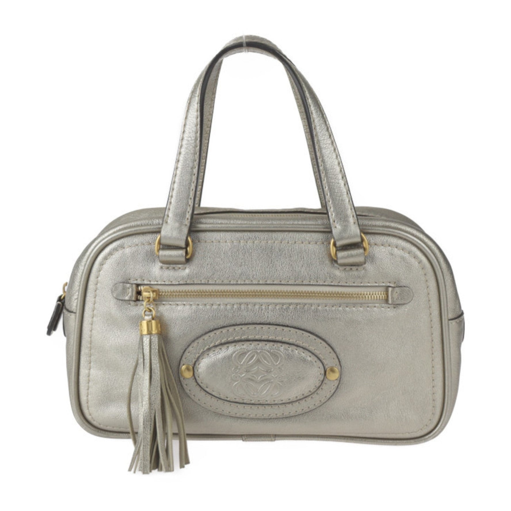 LOEWE Handbag - Leather Gold Anagram Tassel 2407053001017R1