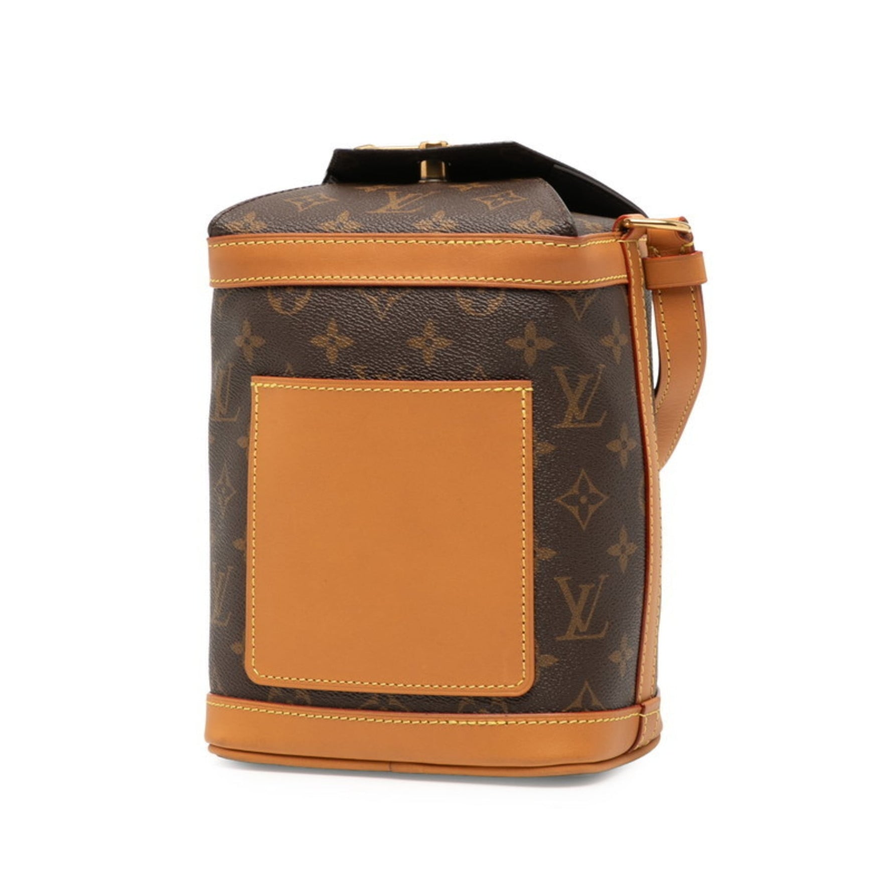 Louis Vuitton Monogram Milk Box Shoulder Bag Brown Leather LOUIS VUITTON