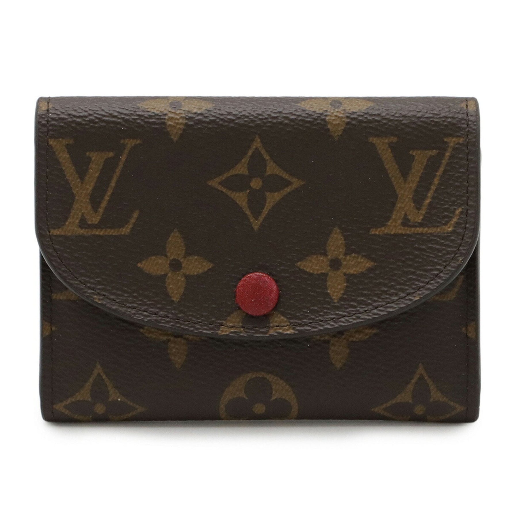 LOUIS VUITTON Louis Vuitton Monogram Portemonnay Rosari Coin Case Purse Fuchsia M41939