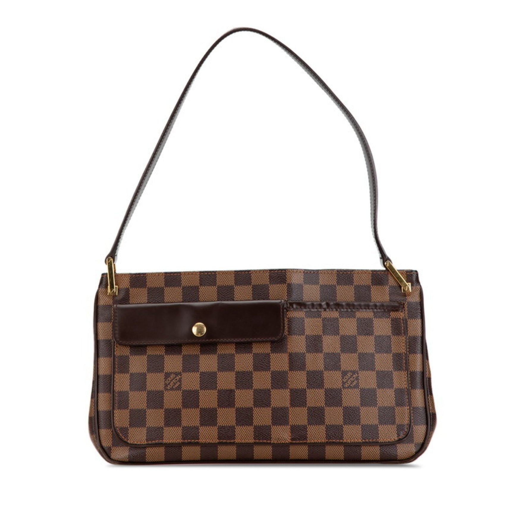 Louis Vuitton Damier Auburn Shoulder Bag N51129 Brown PVC Leather Women's LOUIS VUITTON