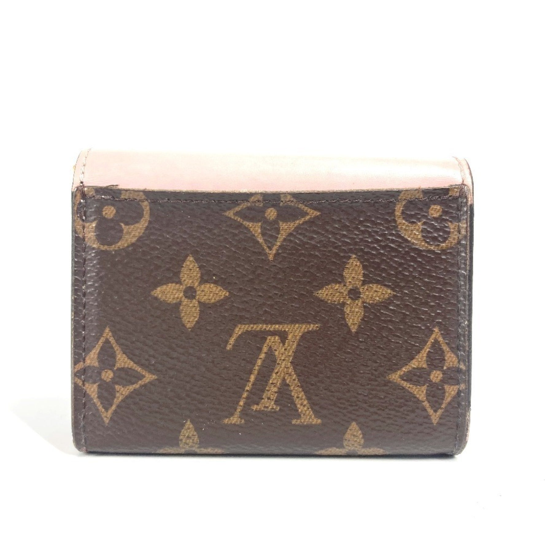 Louis Vuitton Monogram Portefeuille Zoe Compact Wallet, Tri-fold Canvas, Rose Ballerine, Pink