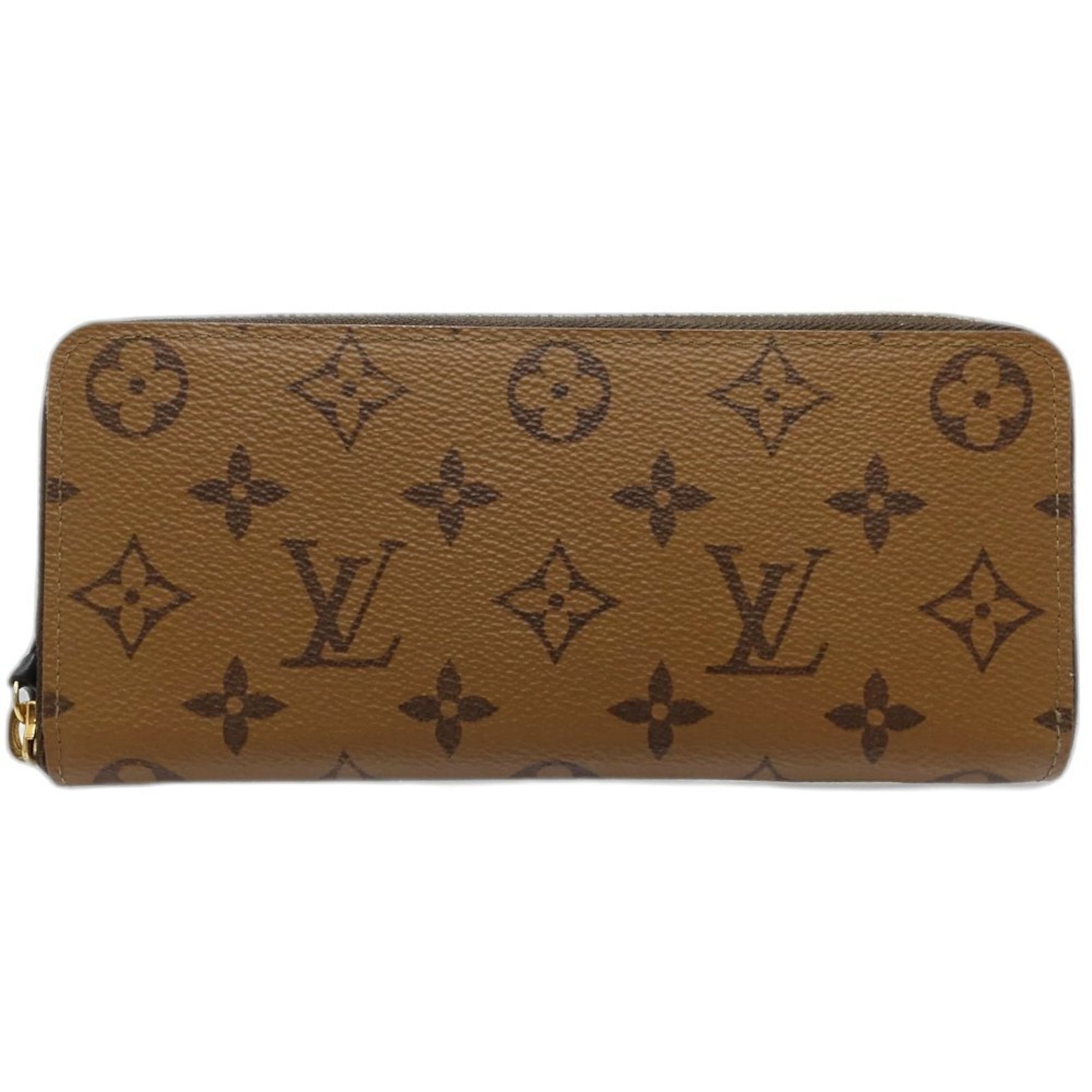 Louis Vuitton Monogram Long Wallet Portefeuille Clemence Reverse