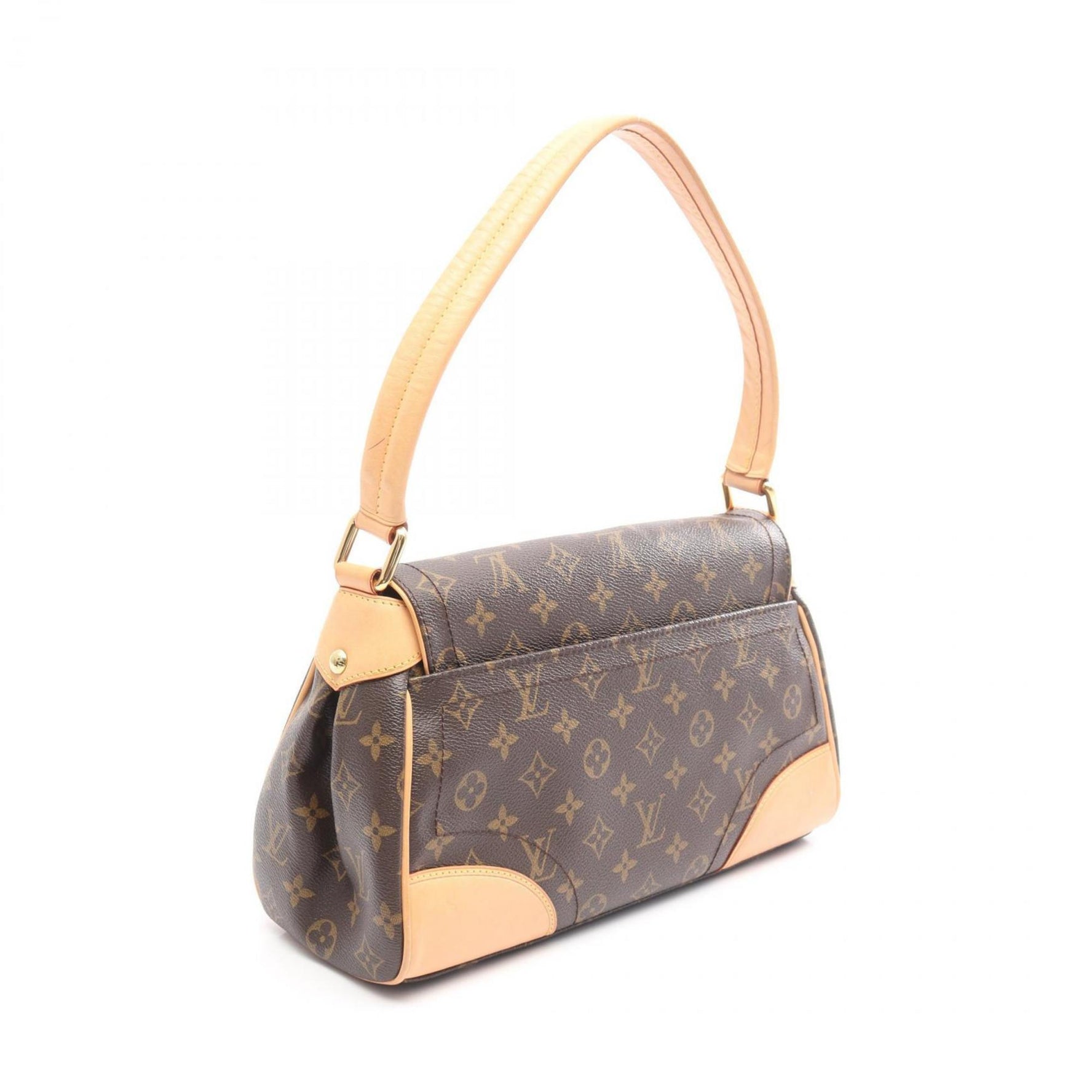 Louis Vuitton Beverly MM Monogram Shoulder Bag, Coated Canvas and Leather, Brown