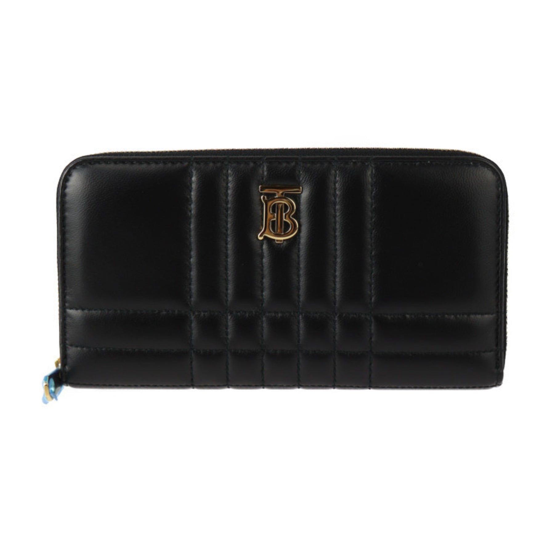 BURBERRY Lola Round Zip Wallet, Quilted Leather, TB Thomas
