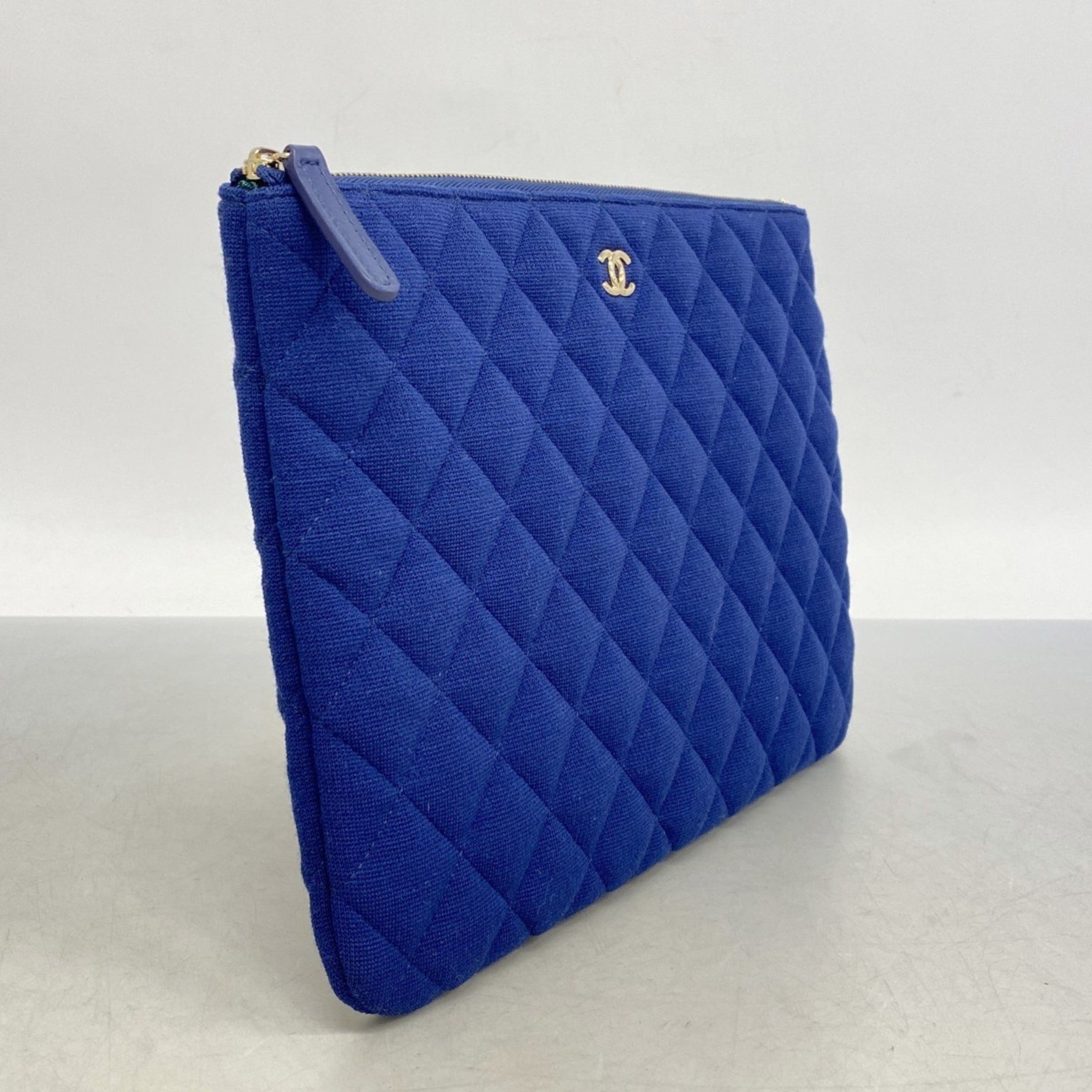Chanel Matelasse Cotton Clutch Bag